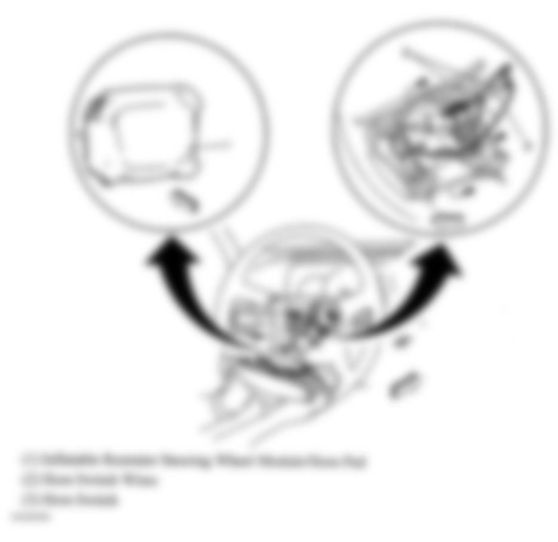 Chevrolet Blazer 2005 - Component Locations - Steering Wheel