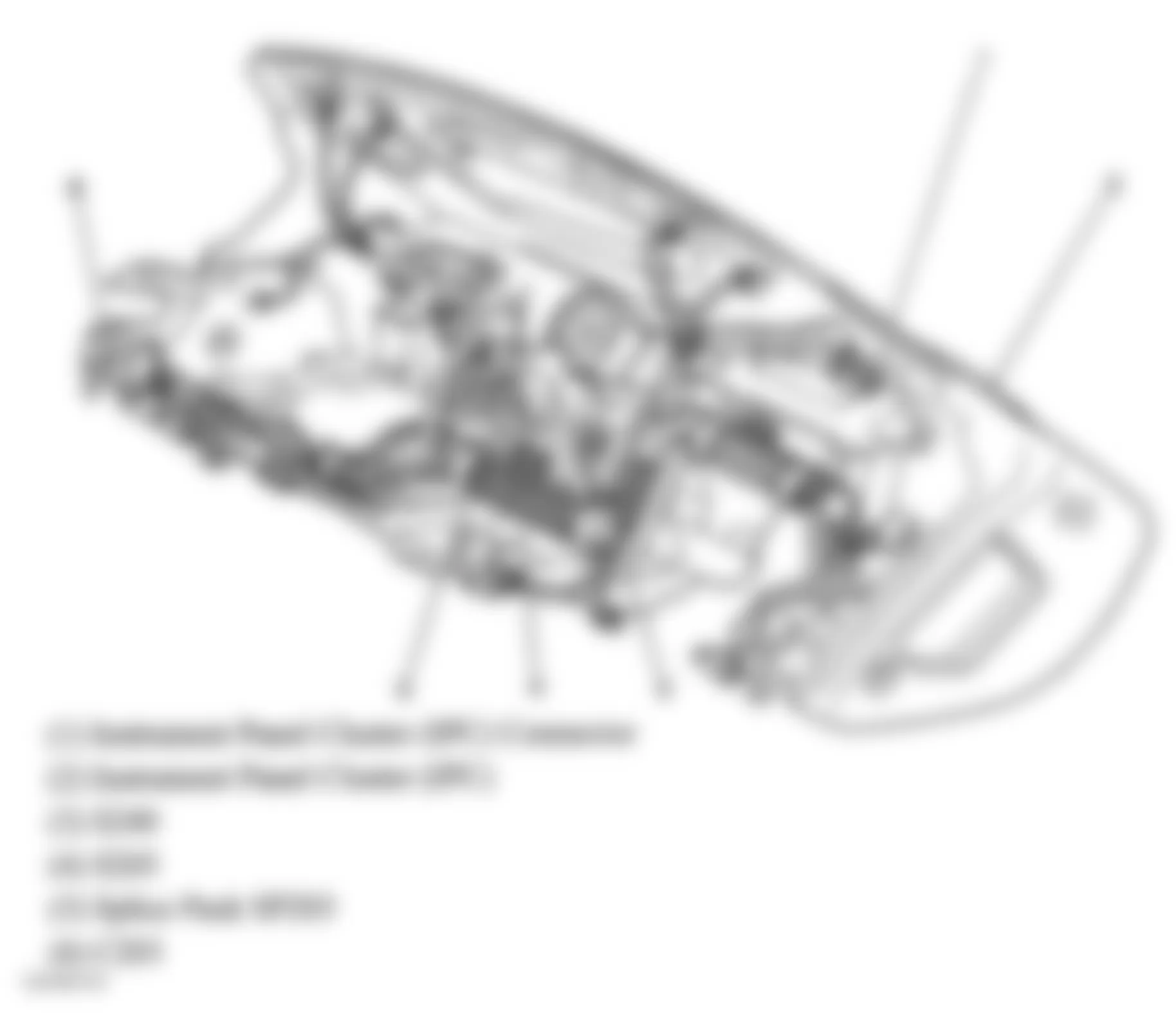 Chevrolet Blazer 2005 - Component Locations - Left Side Of Dash