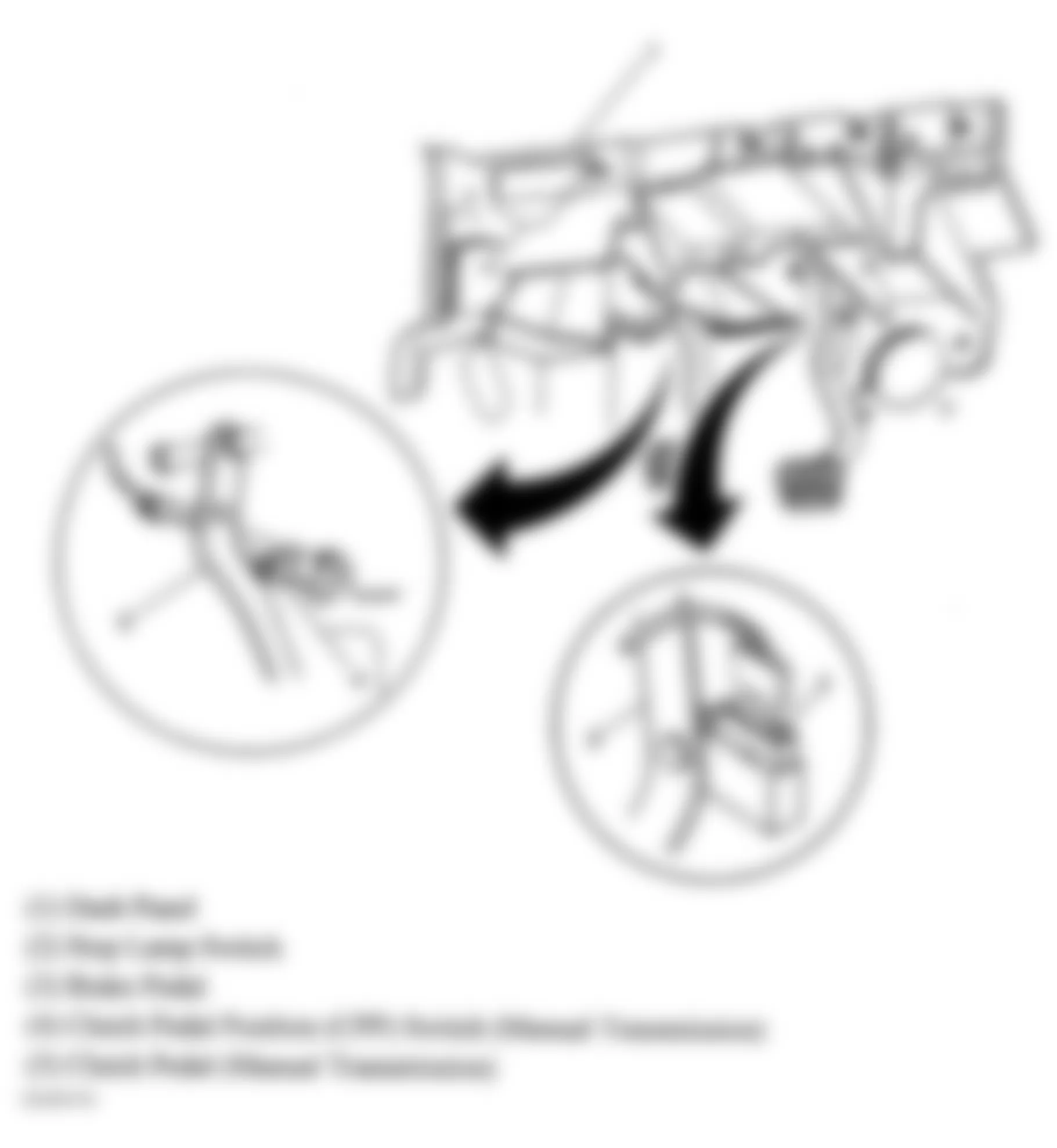 Chevrolet Blazer 2005 - Component Locations - Left Side Of Dash