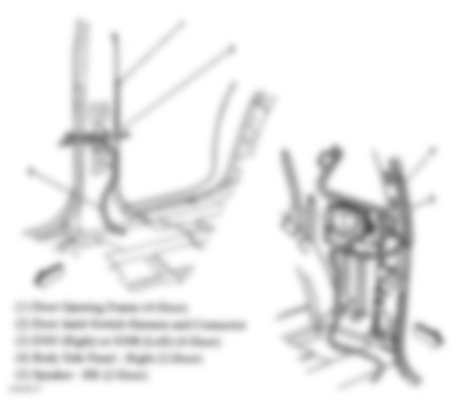 Chevrolet Blazer 2005 - Component Locations - Right B Pillar