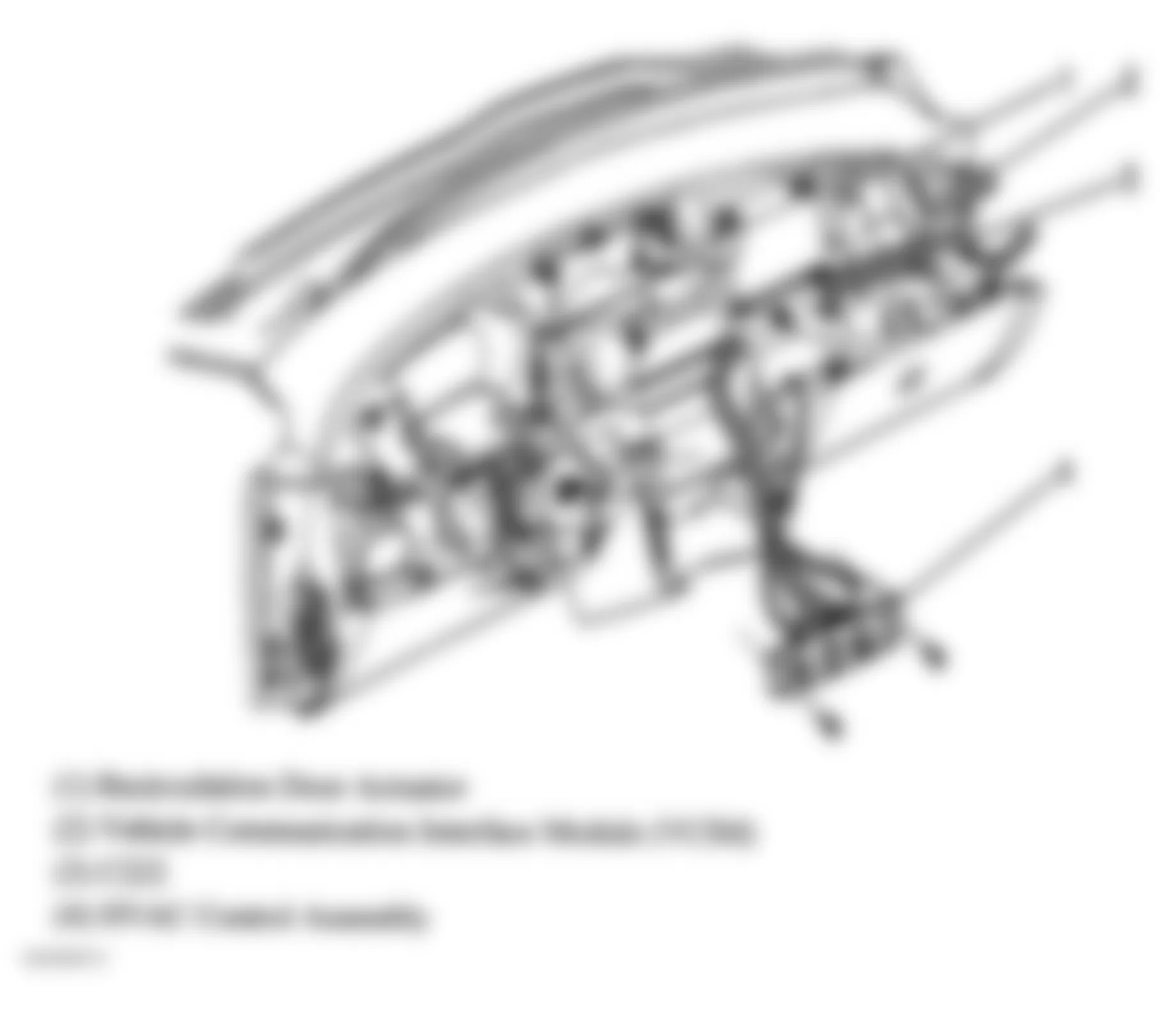 Chevrolet Cavalier LS 2005 - Component Locations -  Dash
