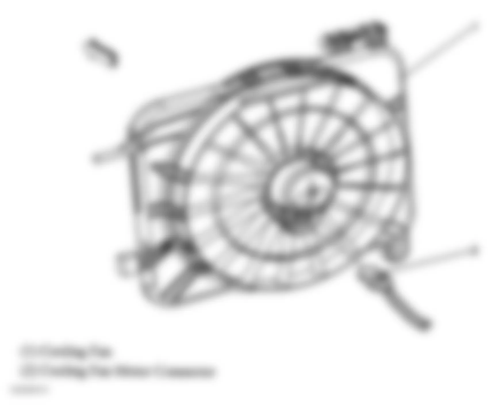 Chevrolet Cavalier LS 2005 - Component Locations -  Rear Of Radiator