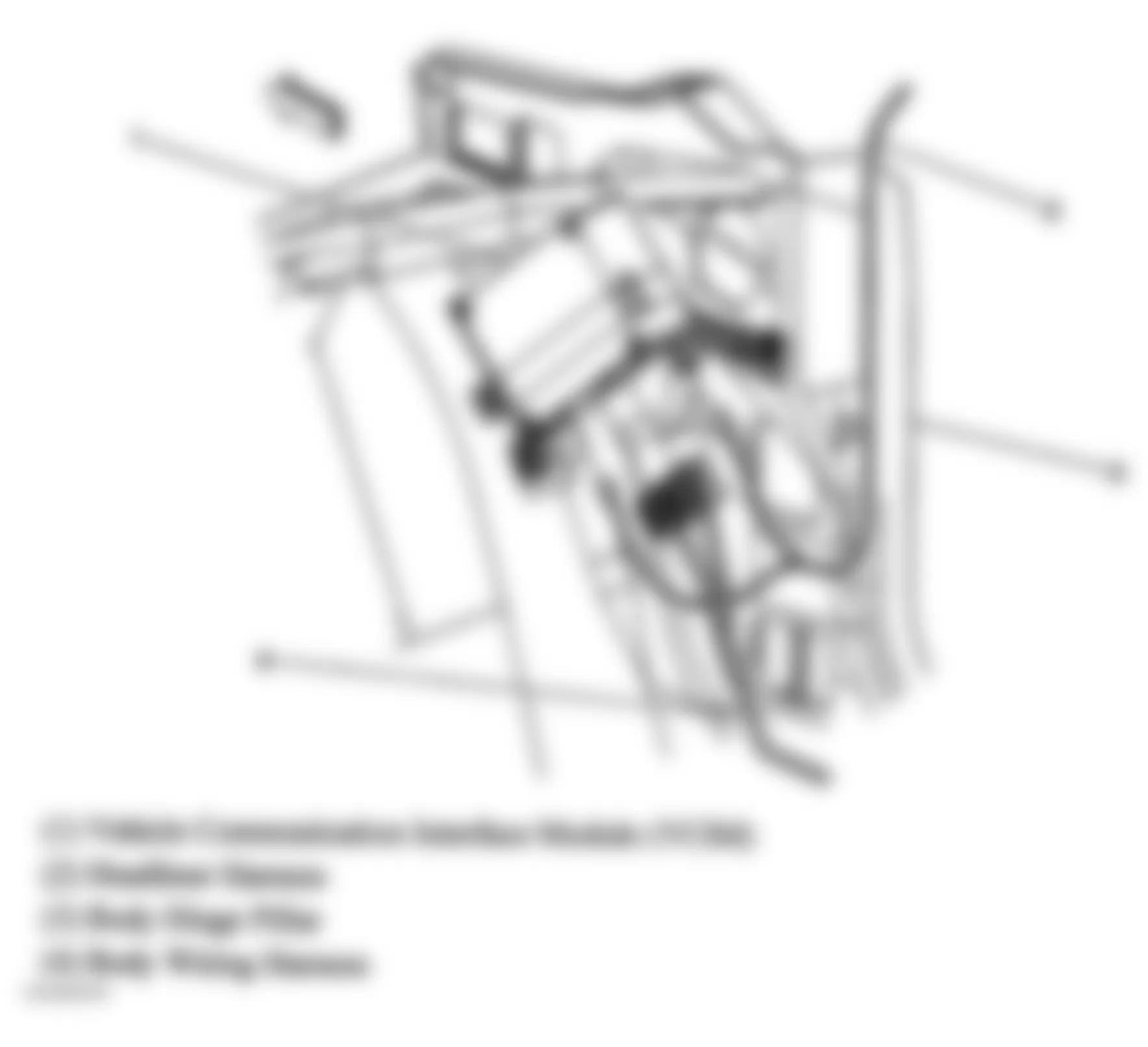 Chevrolet Cavalier LS 2005 - Component Locations -  Right Kick Panel