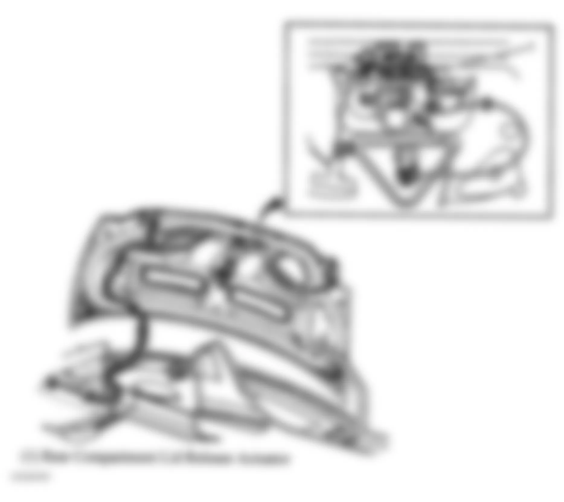 Chevrolet Cavalier LS 2005 - Component Locations -  Rear Compartment Lid