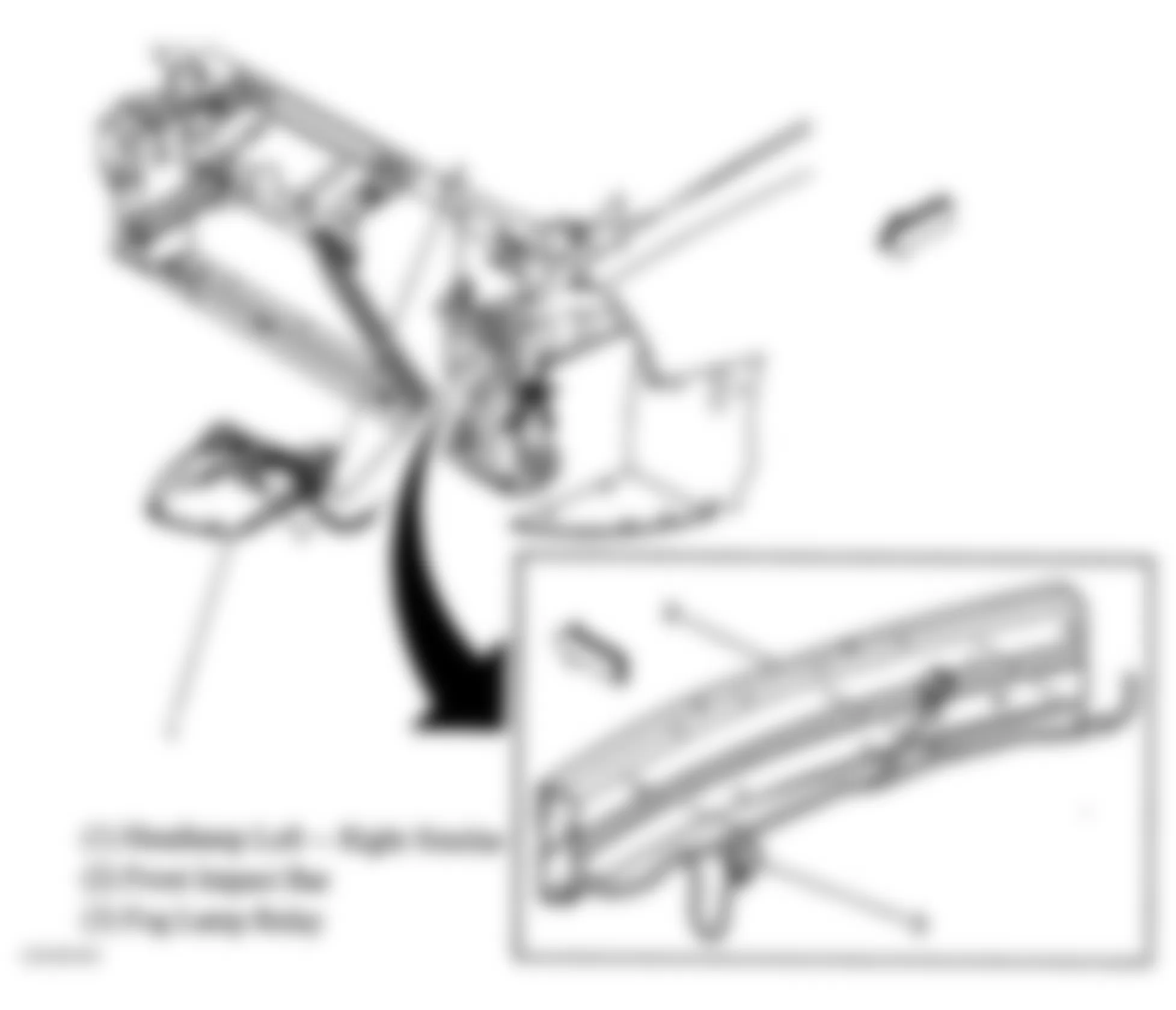 Chevrolet Cavalier LS 2005 - Component Locations -  Left Front Of Vehicle