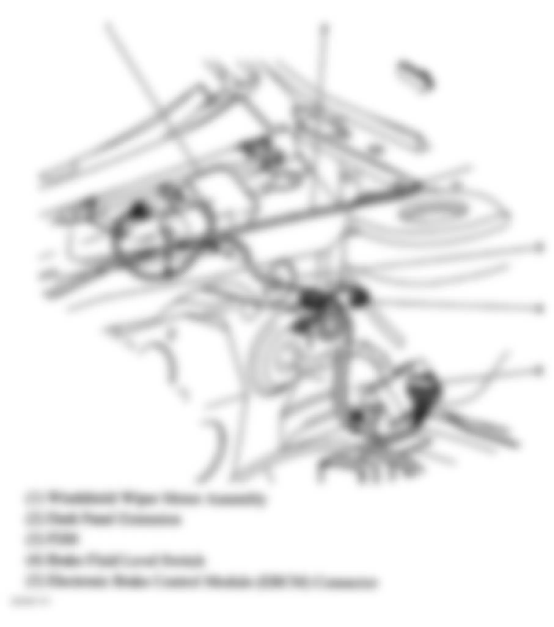 Chevrolet Cavalier LS 2005 - Component Locations -  Left Rear Corner Of Engine Compartment