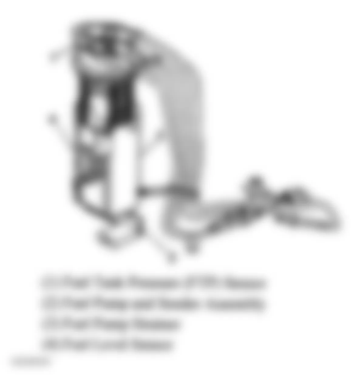 Chevrolet Cavalier LS Sport 2005 - Component Locations -  Top Of Fuel Tank