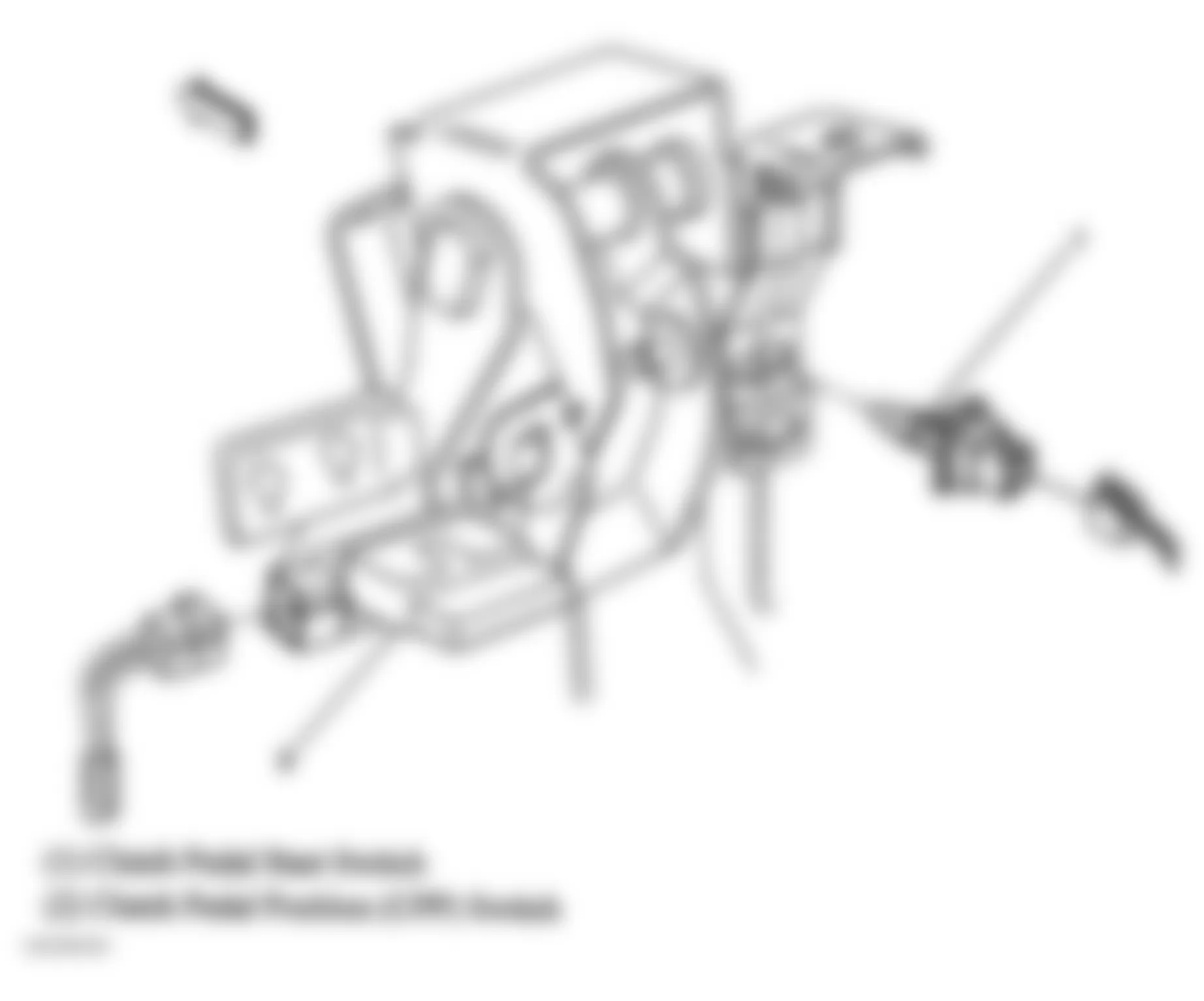 Chevrolet Cavalier LS Sport 2005 - Component Locations -  Under Left Side Of Dash