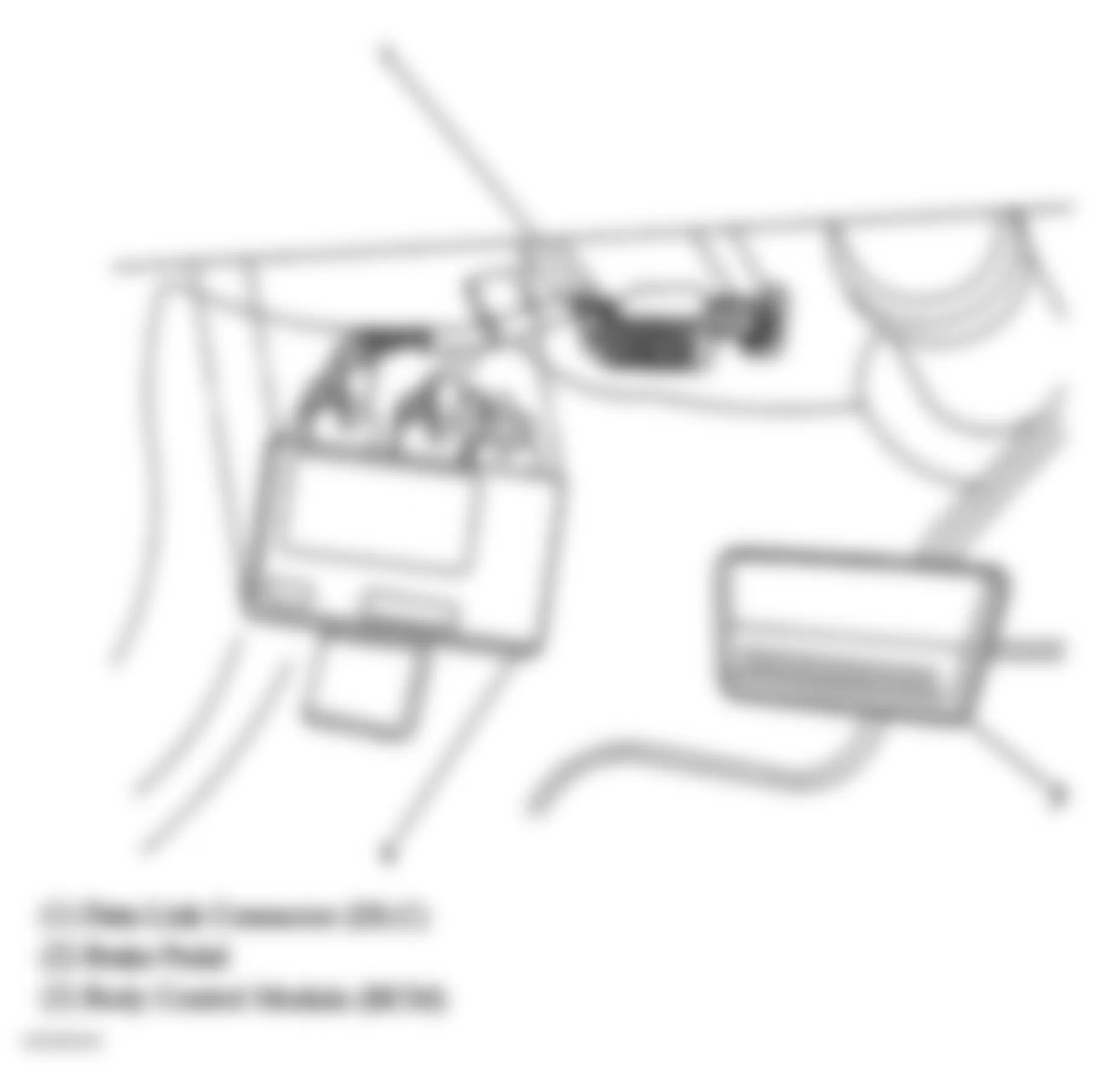 Chevrolet Cavalier LS Sport 2005 - Component Locations -  Left Kick Panel