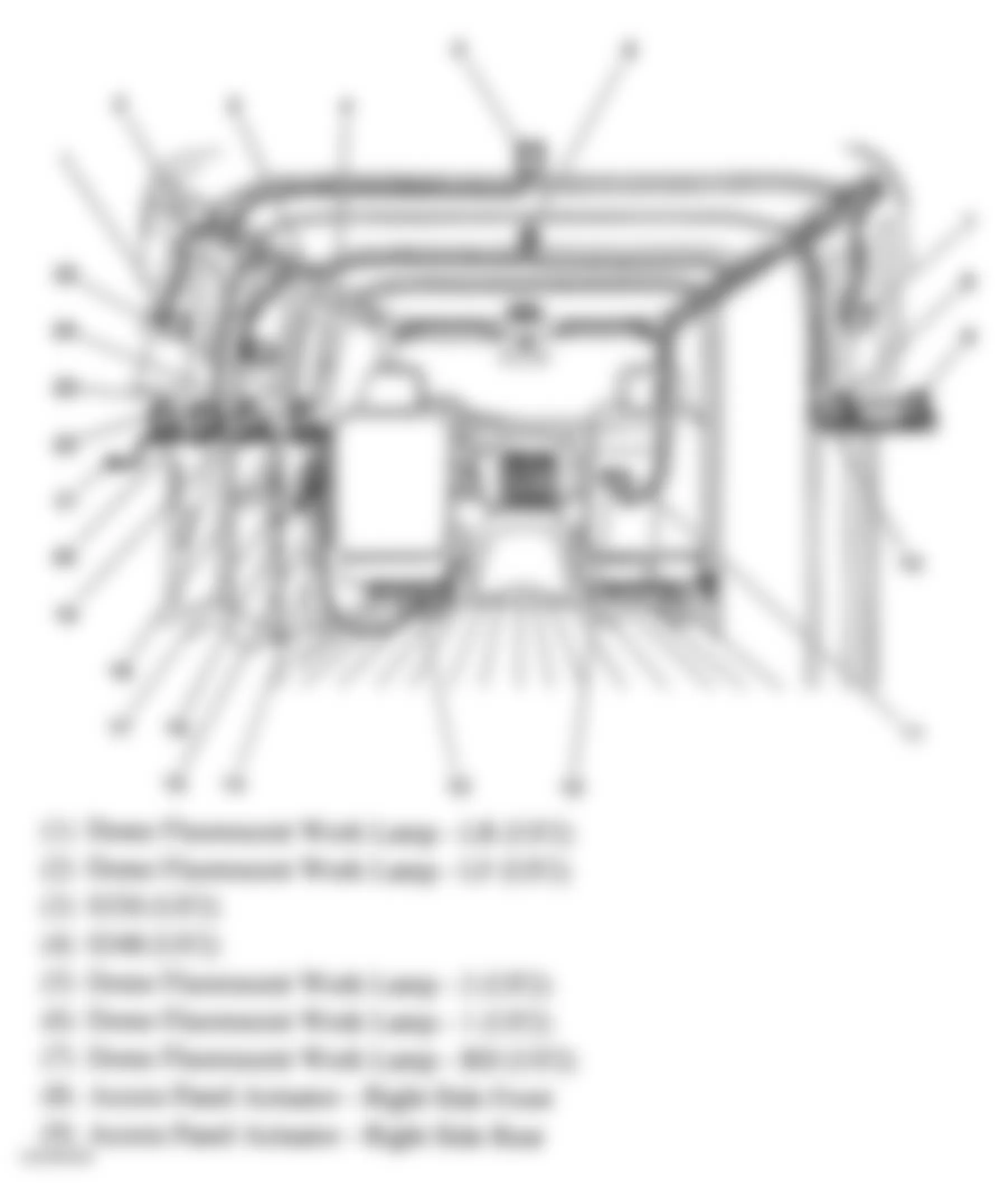 Chevrolet Chevy Express G2500 2005 - Component Locations -  Cargo Area (1 Of 2)