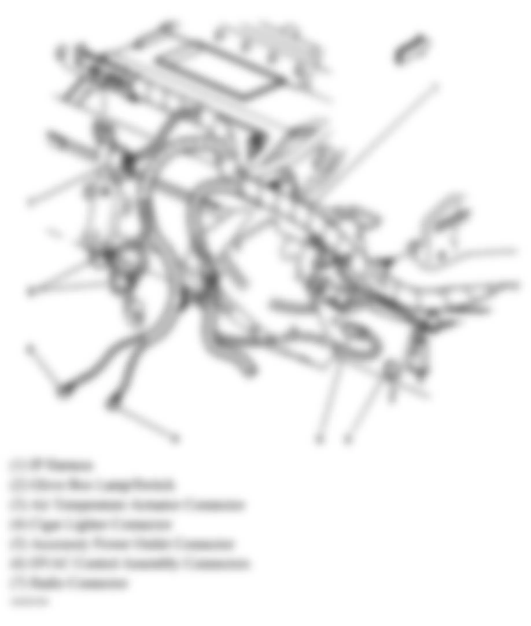 Chevrolet Classic 2005 - Component Locations -  Right Side Of Dash
