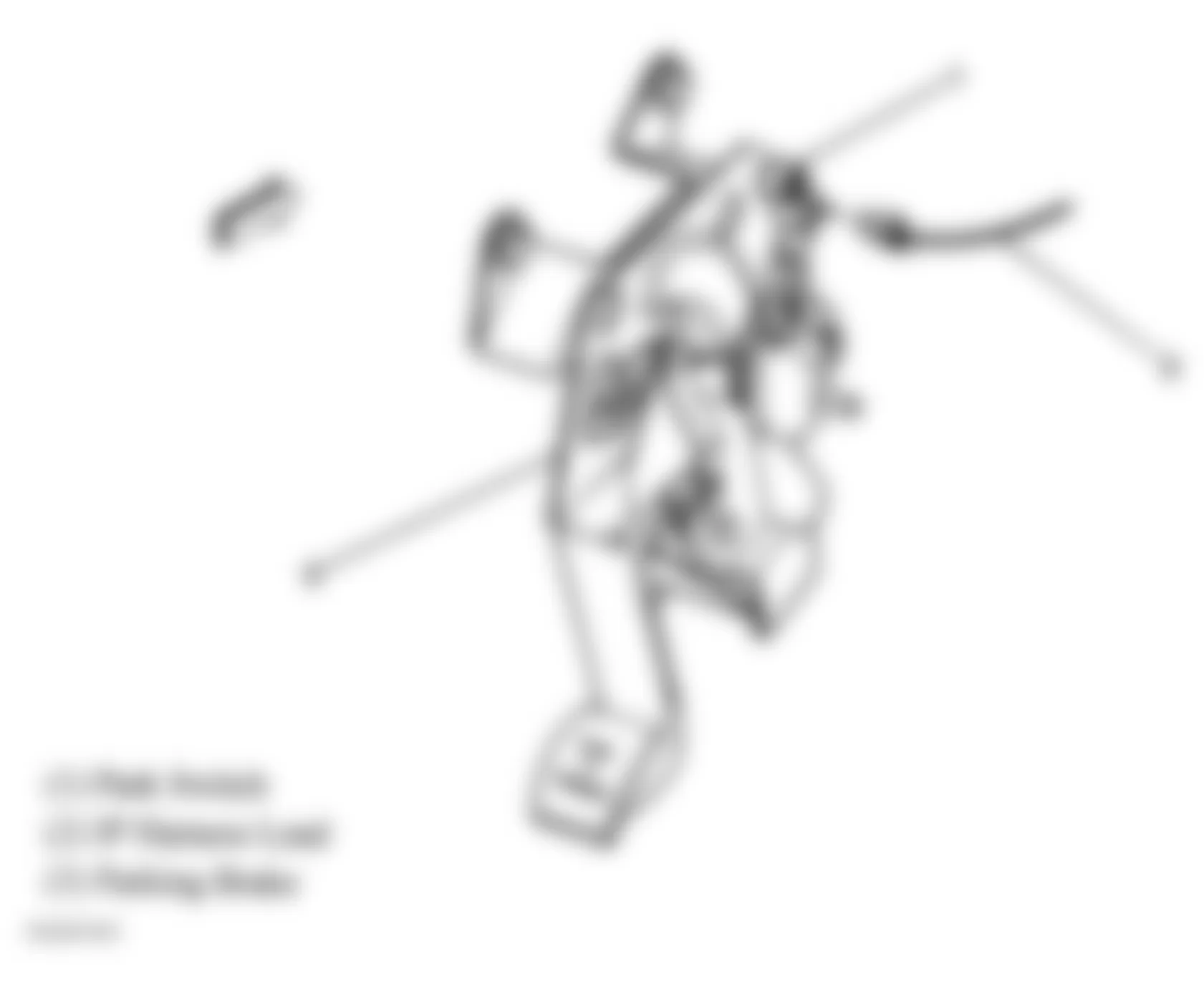 Chevrolet Classic 2005 - Component Locations -  Under Left End Of Dash