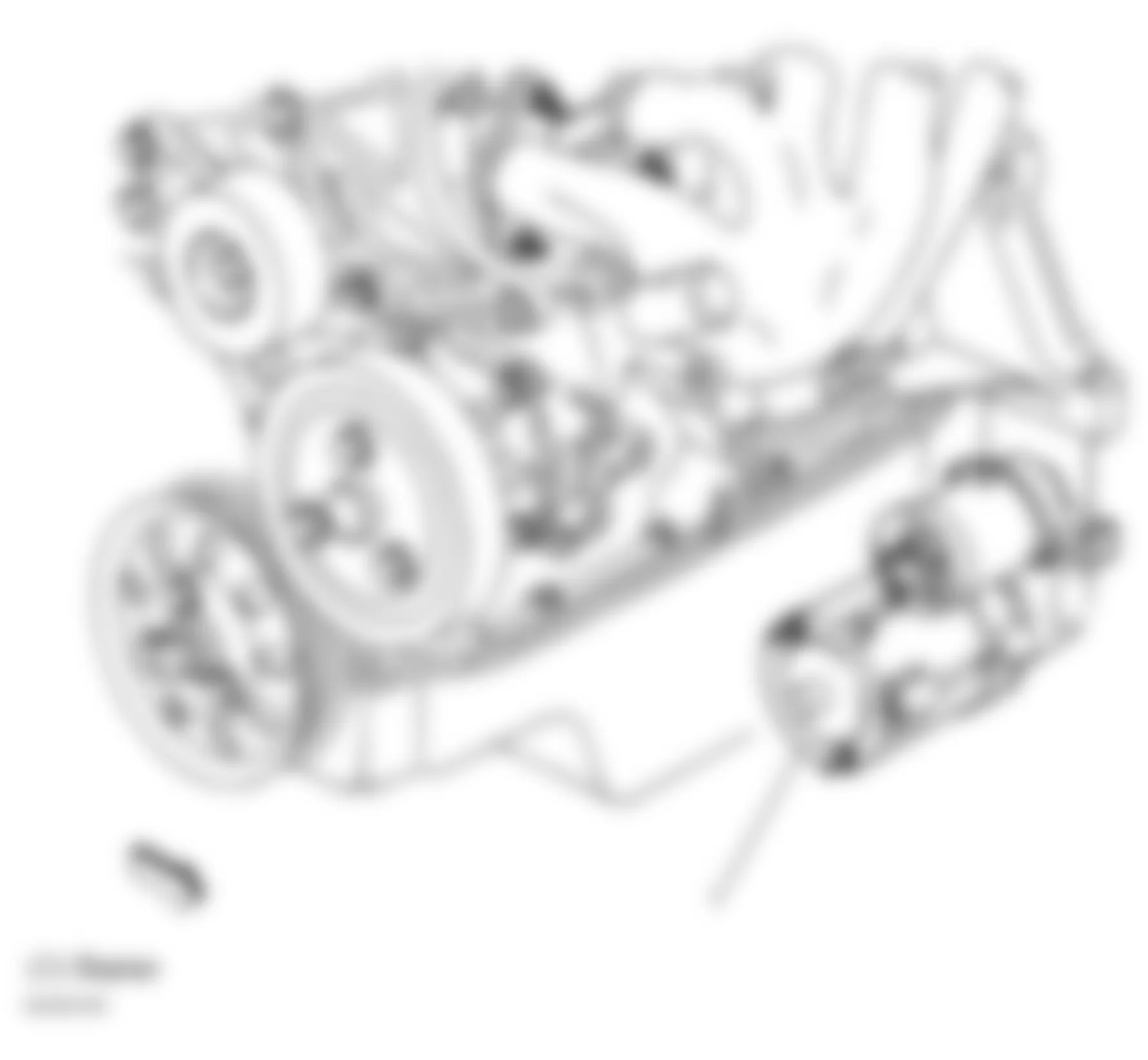 Chevrolet Classic 2005 - Component Locations -  Lower Front Of Engine