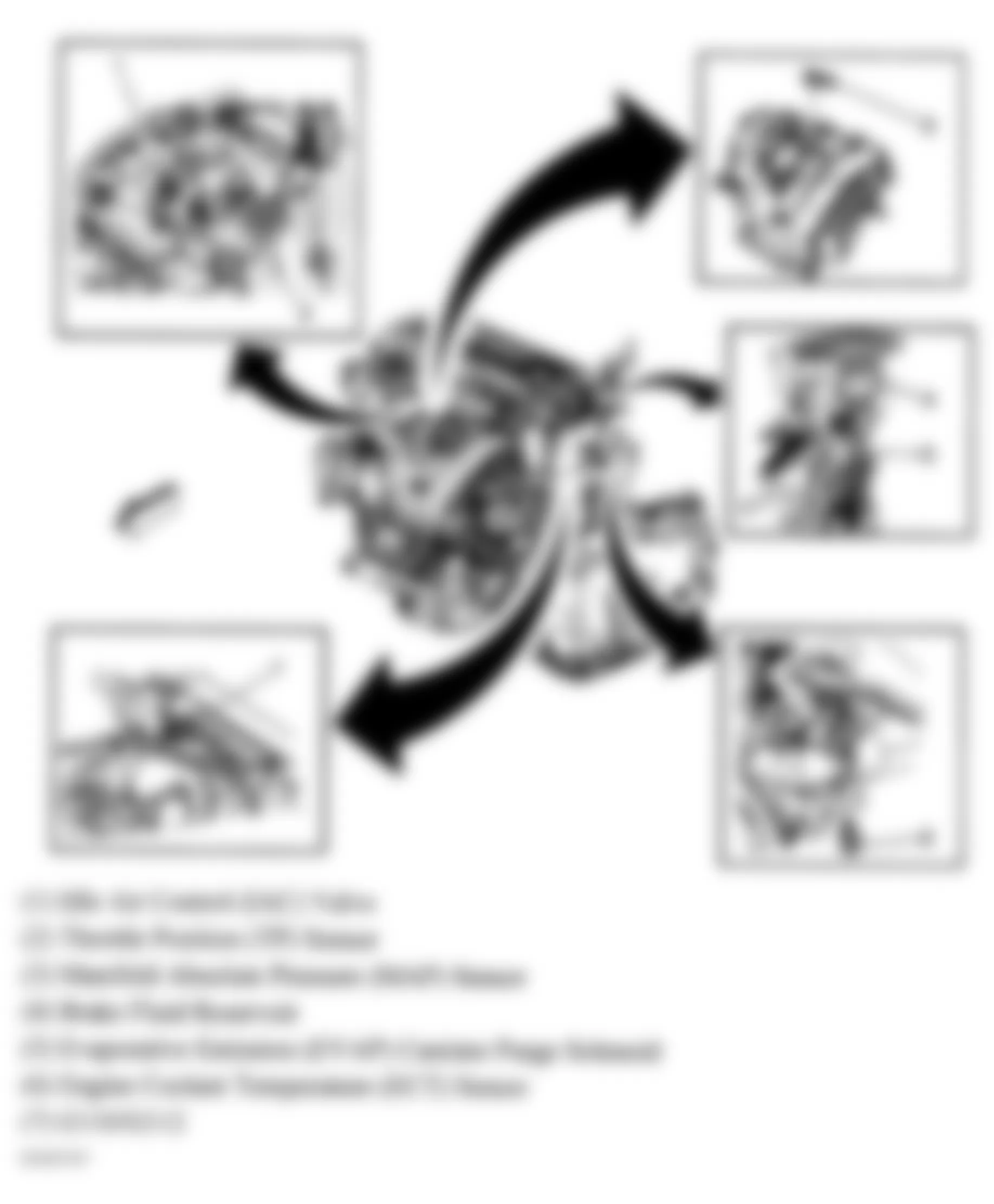 Chevrolet Classic 2005 - Component Locations -  Left Front Of Engine
