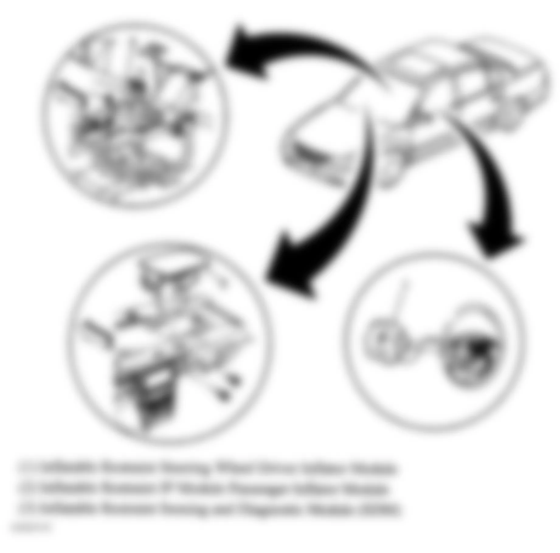 Chevrolet Classic 2005 - Component Locations -  Inflatable Restraint System Overview