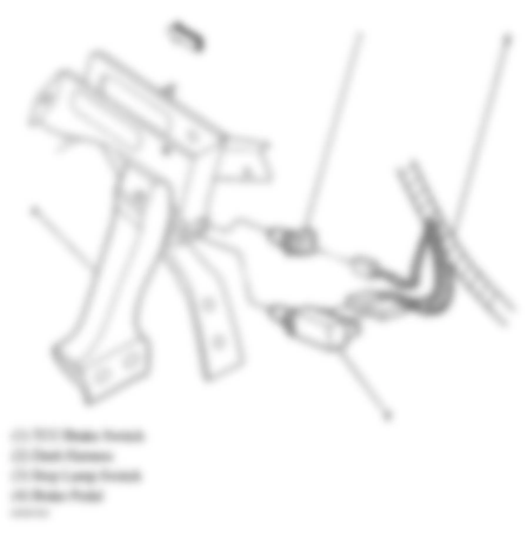 Chevrolet Classic 2005 - Component Locations -  Below Left Side Of Dash