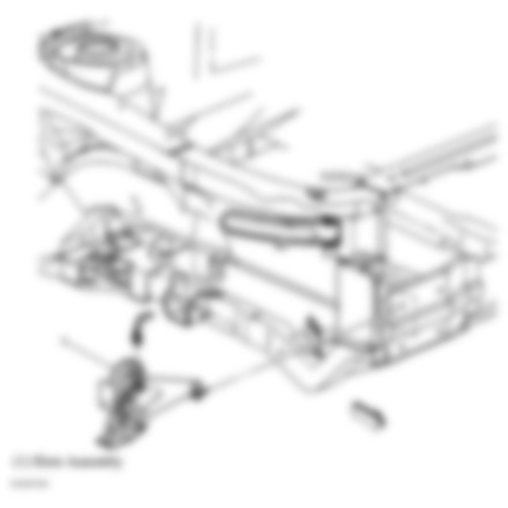 Chevrolet Classic 2005 - Component Locations -  Right Front Wheelwell