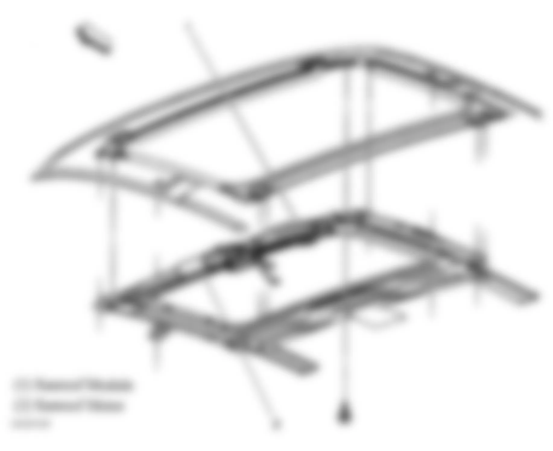 Chevrolet Classic 2005 - Component Locations -  Sunroof