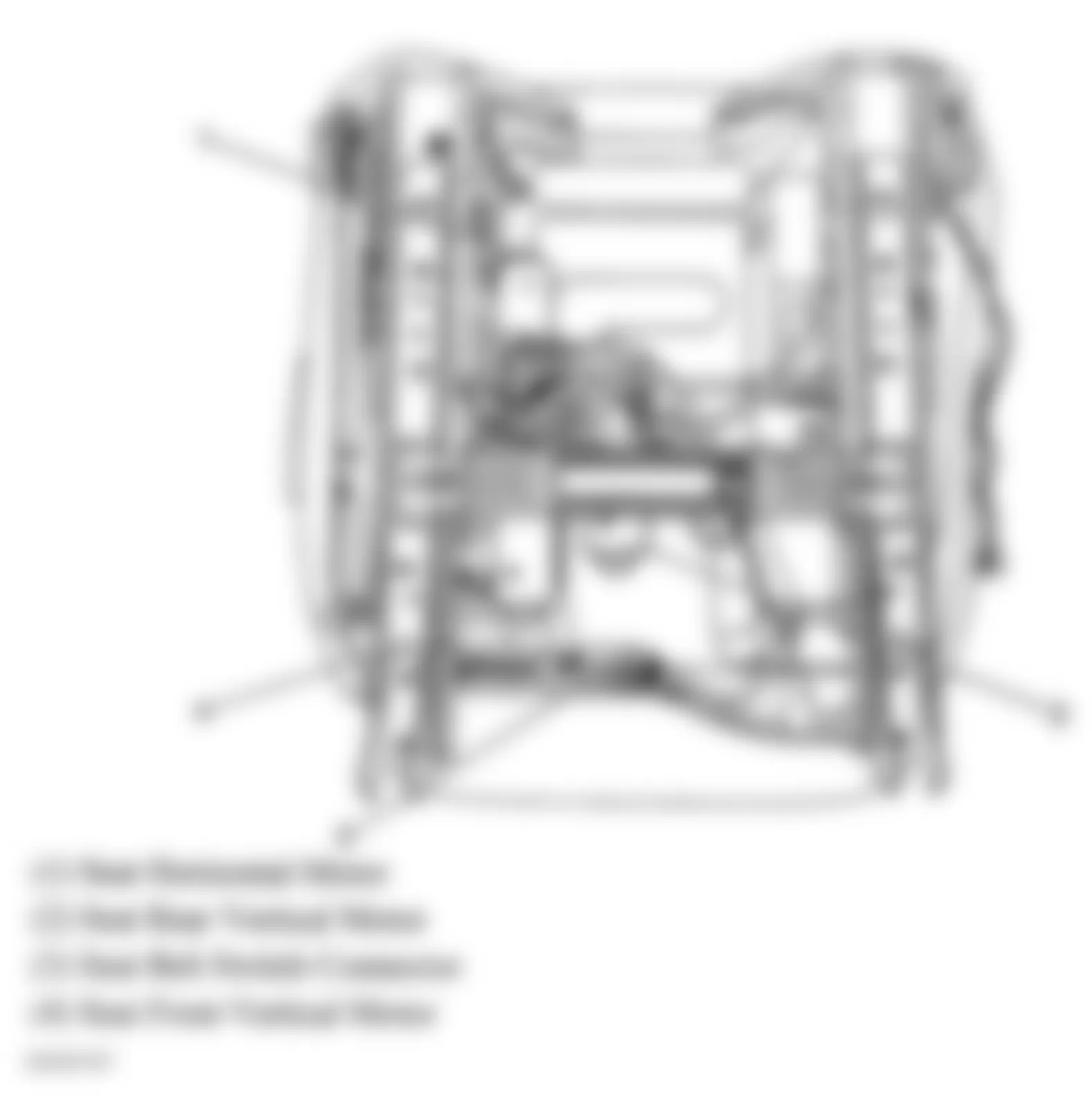 Chevrolet Classic 2005 - Component Locations -  Under Left Front Seat