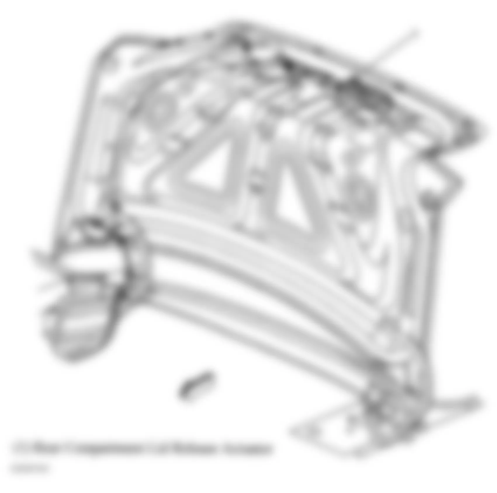 Chevrolet Classic 2005 - Component Locations -  Rear Compartment Lid