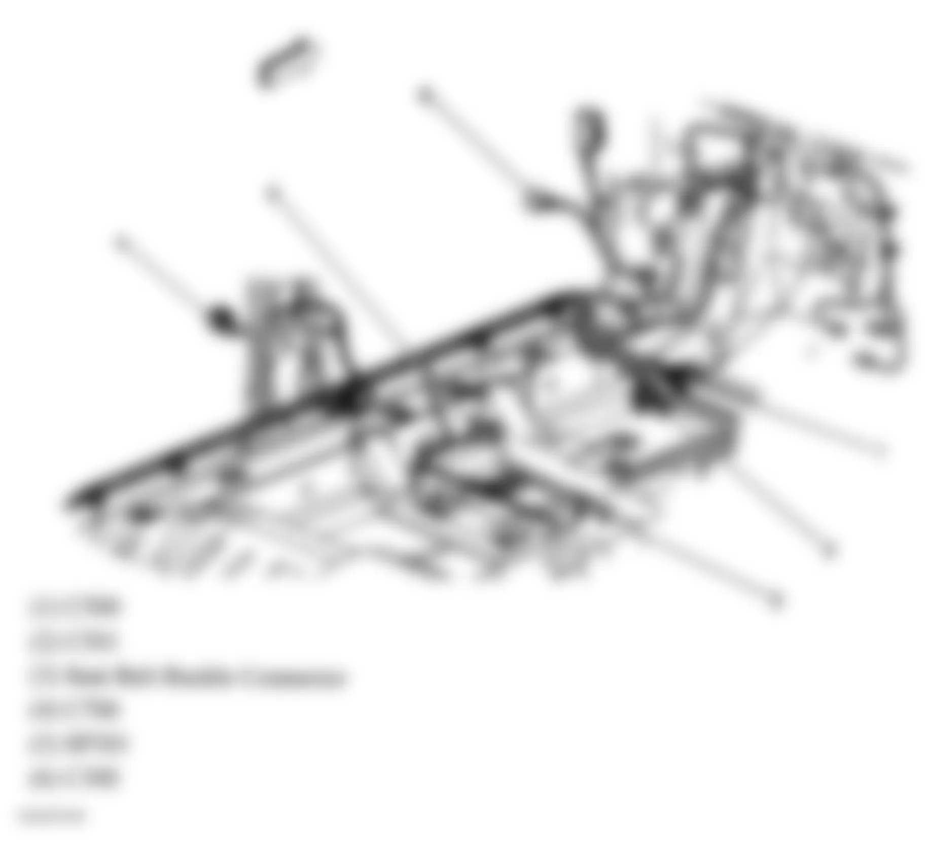 Chevrolet Classic 2005 - Component Locations -  Left Front Of Passenger Compartment