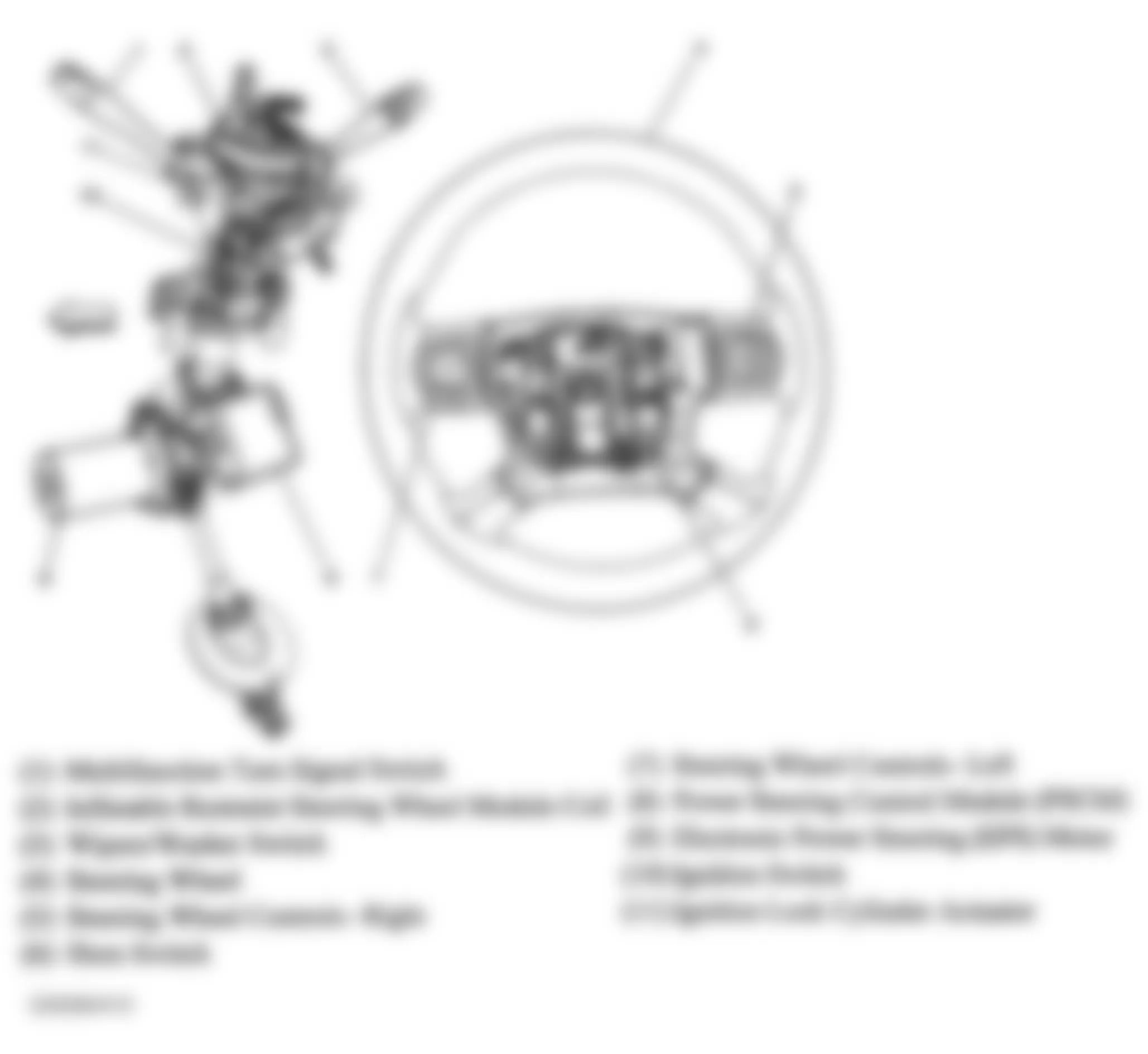 Chevrolet Cobalt LS 2005 - Component Locations -  Power Steering System Component Views