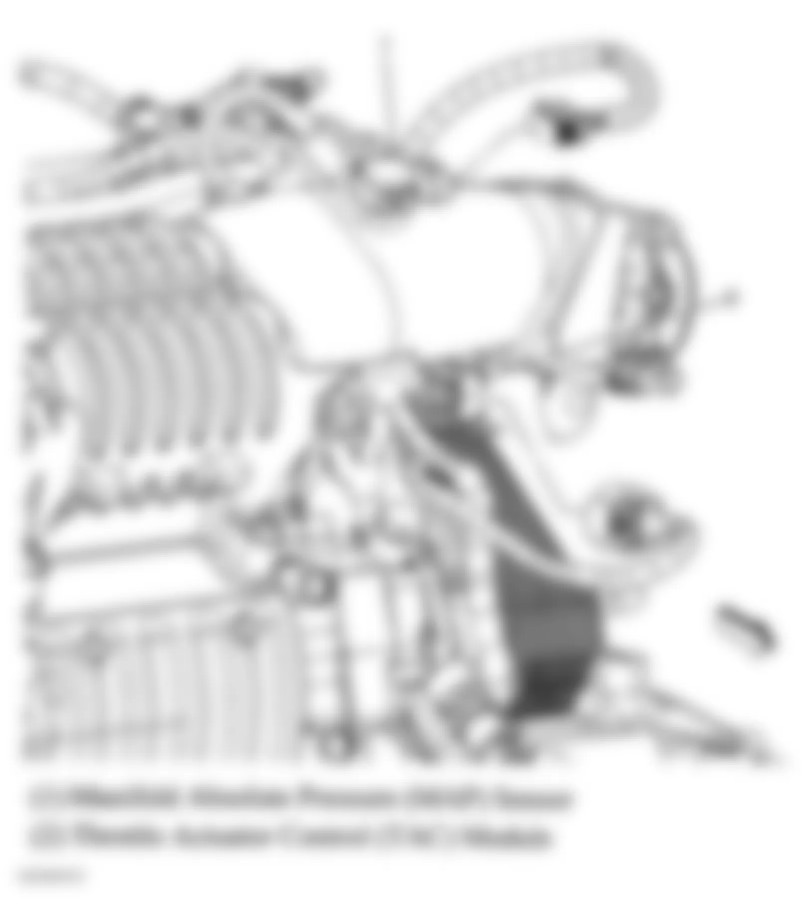 Chevrolet Cobalt LT 2005 - Component Locations -  Engine Intake Components (2.0L)