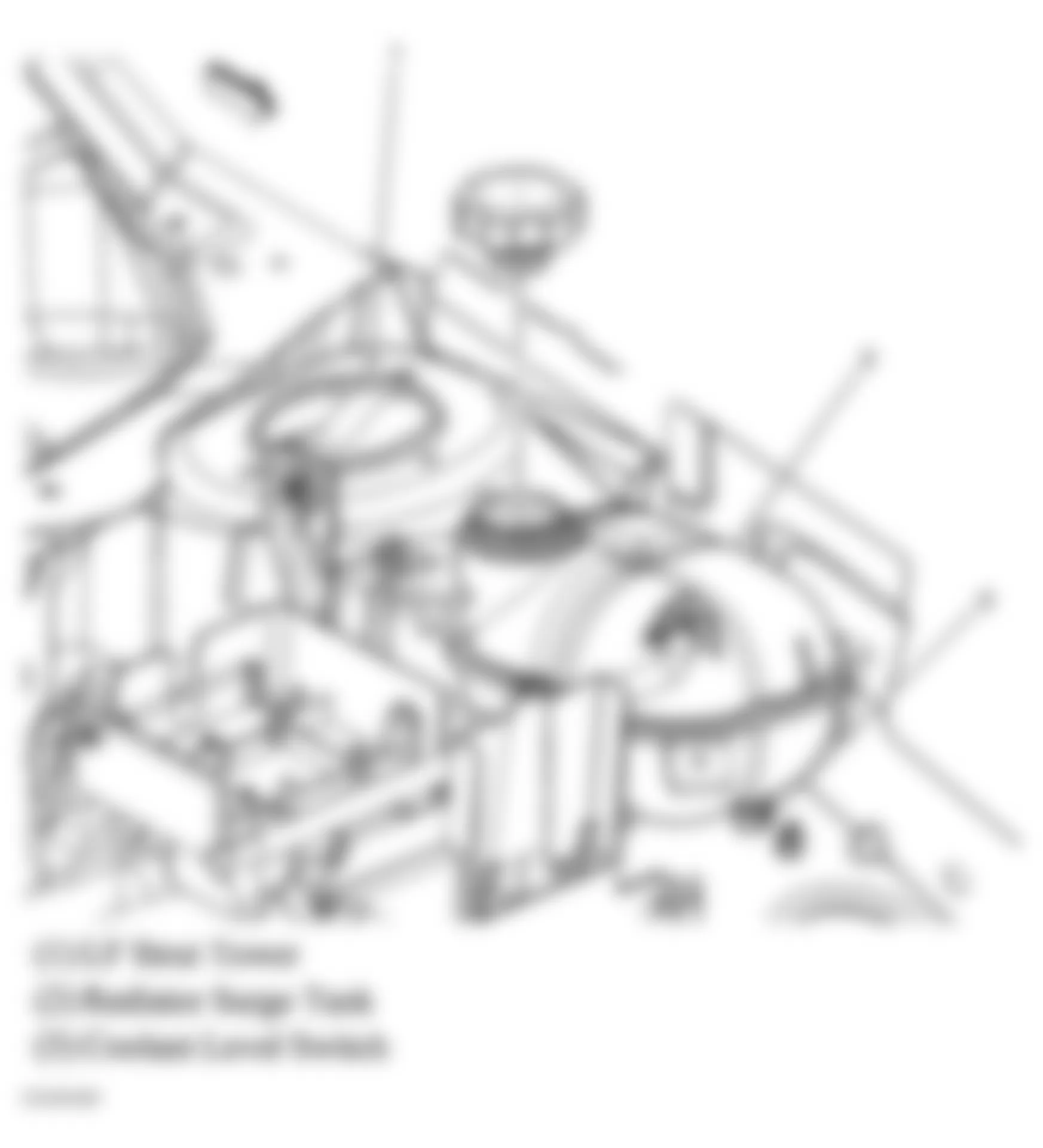 Chevrolet Cobalt LT 2005 - Component Locations -  Left Front Strut Tower