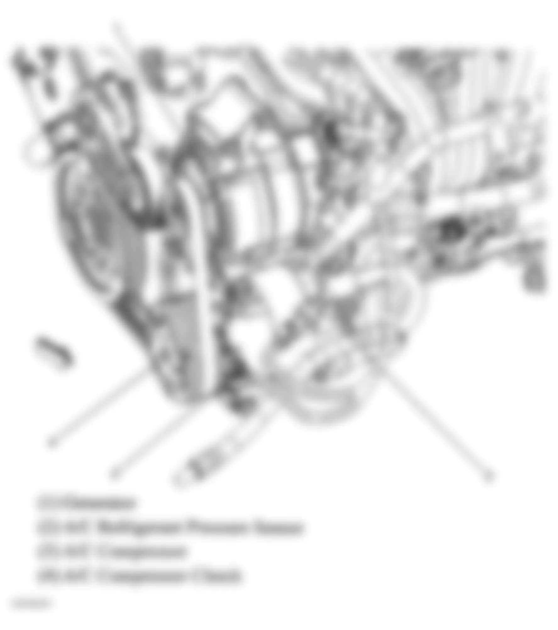 Chevrolet Cobalt LT 2005 - Component Locations -  Left Front Of Engine (2.2L)