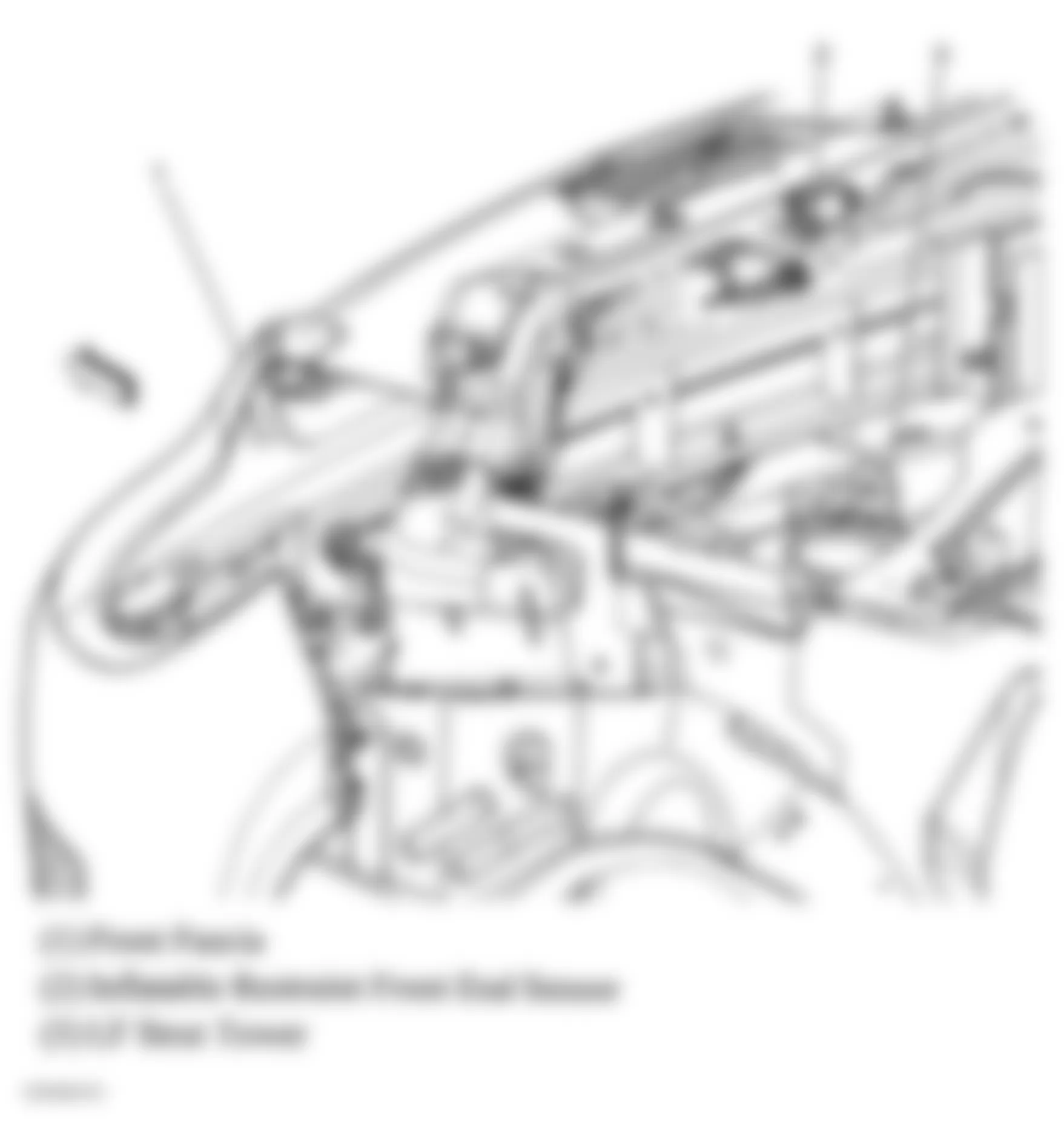 Chevrolet Cobalt LT 2005 - Component Locations -  Left Front Strut Tower