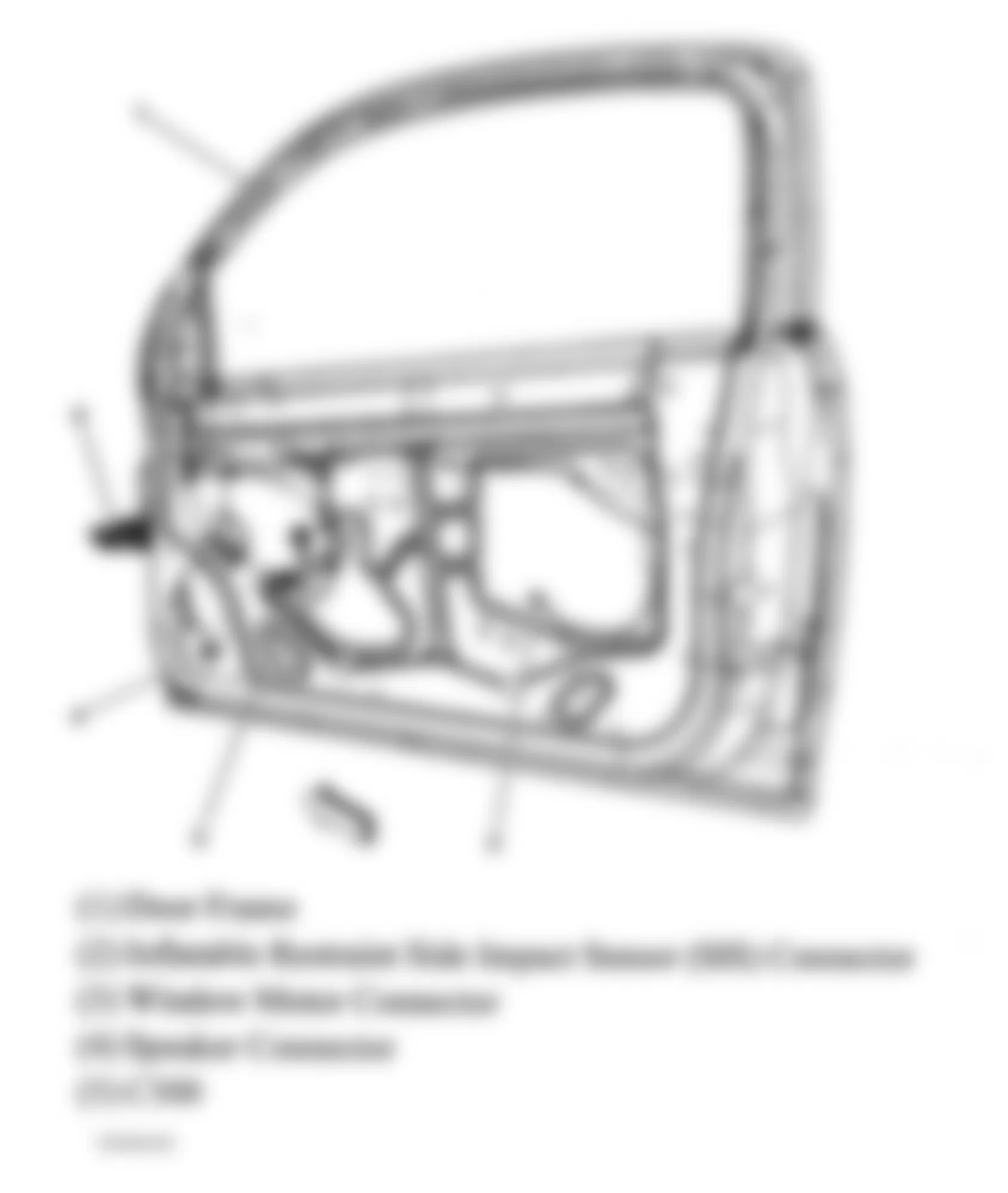Chevrolet Cobalt LT 2005 - Component Locations -  Right Front Door (Coupe)