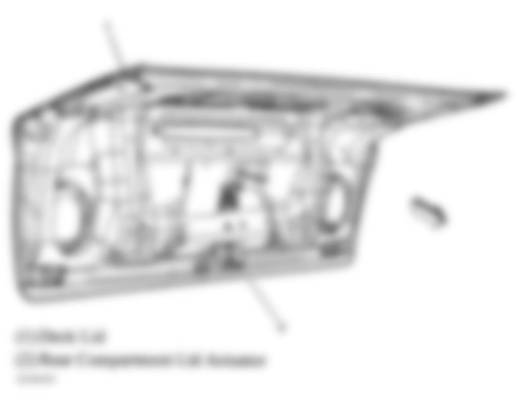 Chevrolet Cobalt SS 2005 - Component Locations -  Trunk Lid