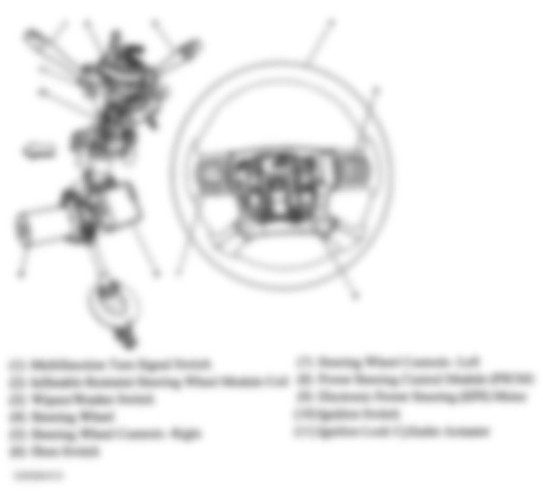 Chevrolet Cobalt SS 2005 - Component Locations -  Power Steering System Component Views