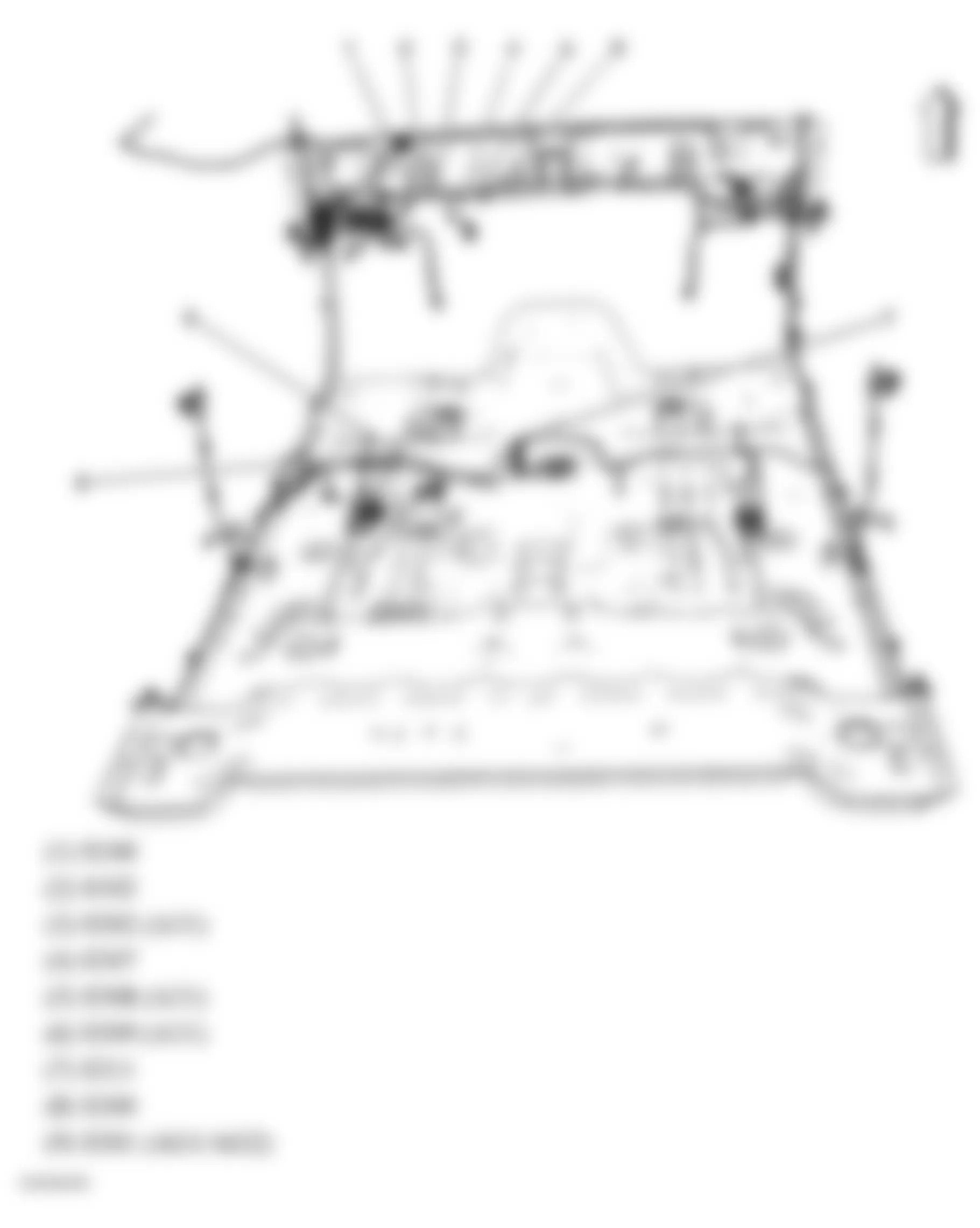 Chevrolet Colorado 2005 - Component Locations -  Body Harness Routing