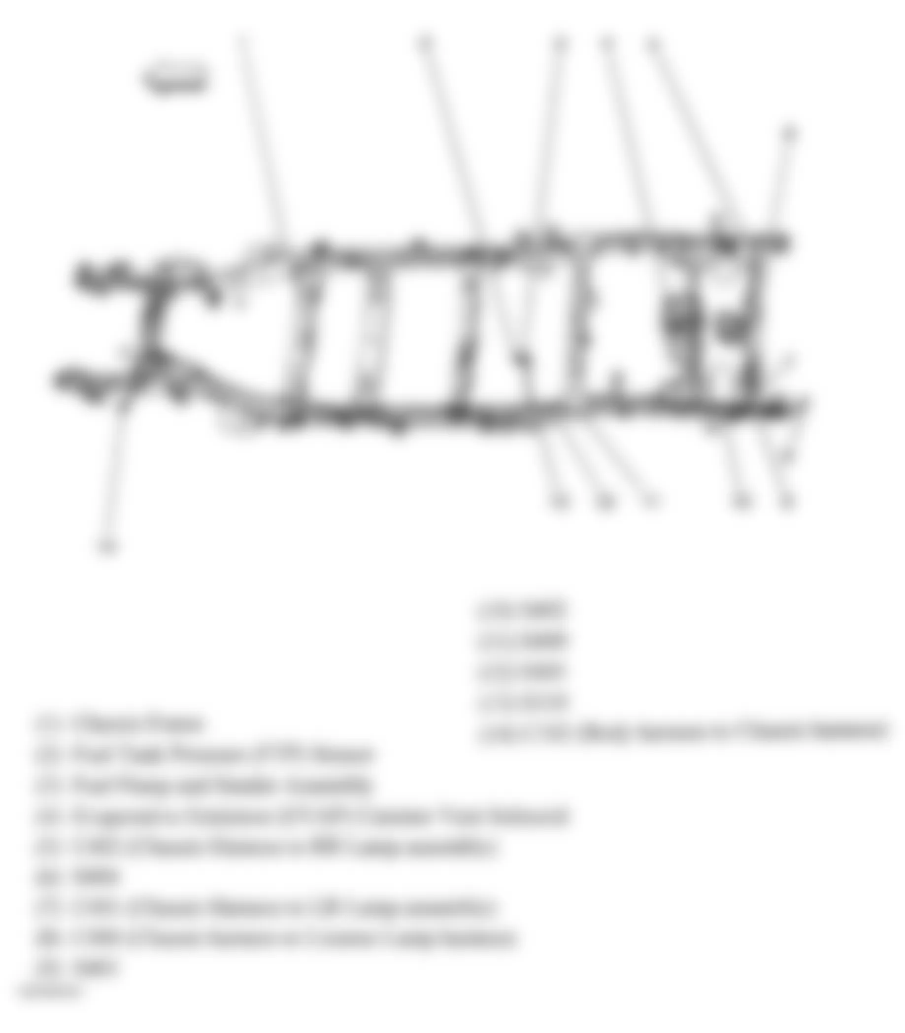 Chevrolet Colorado 2005 - Component Locations -  Chassis Harness Routing