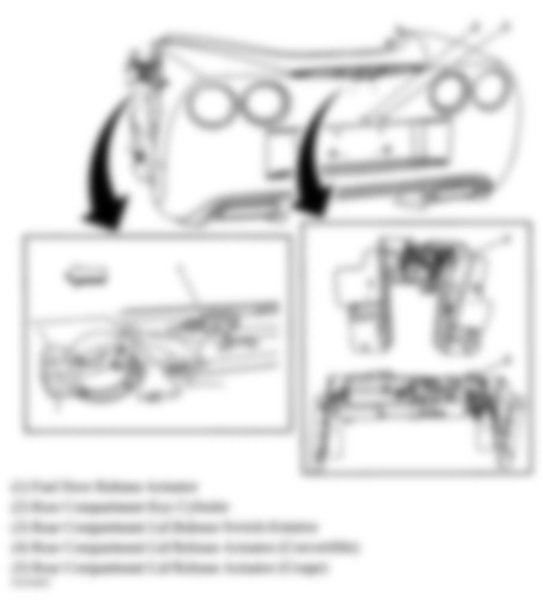 Chevrolet Corvette 2005 - Component Locations -  Rear Of Vehicle