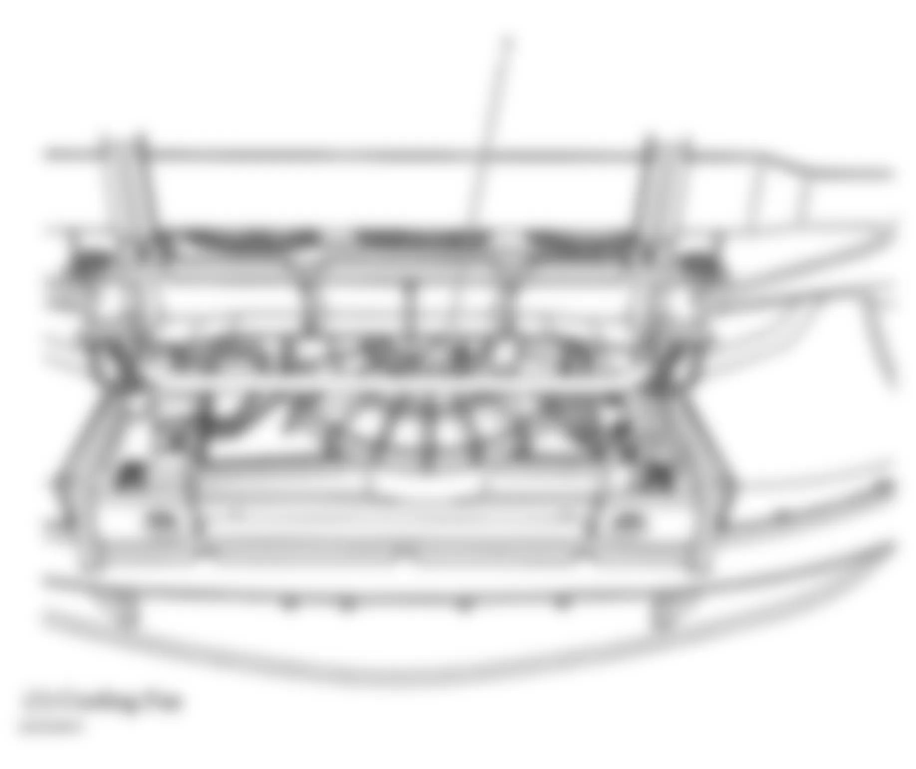 Chevrolet Corvette 2005 - Component Locations -  Behind Radiator