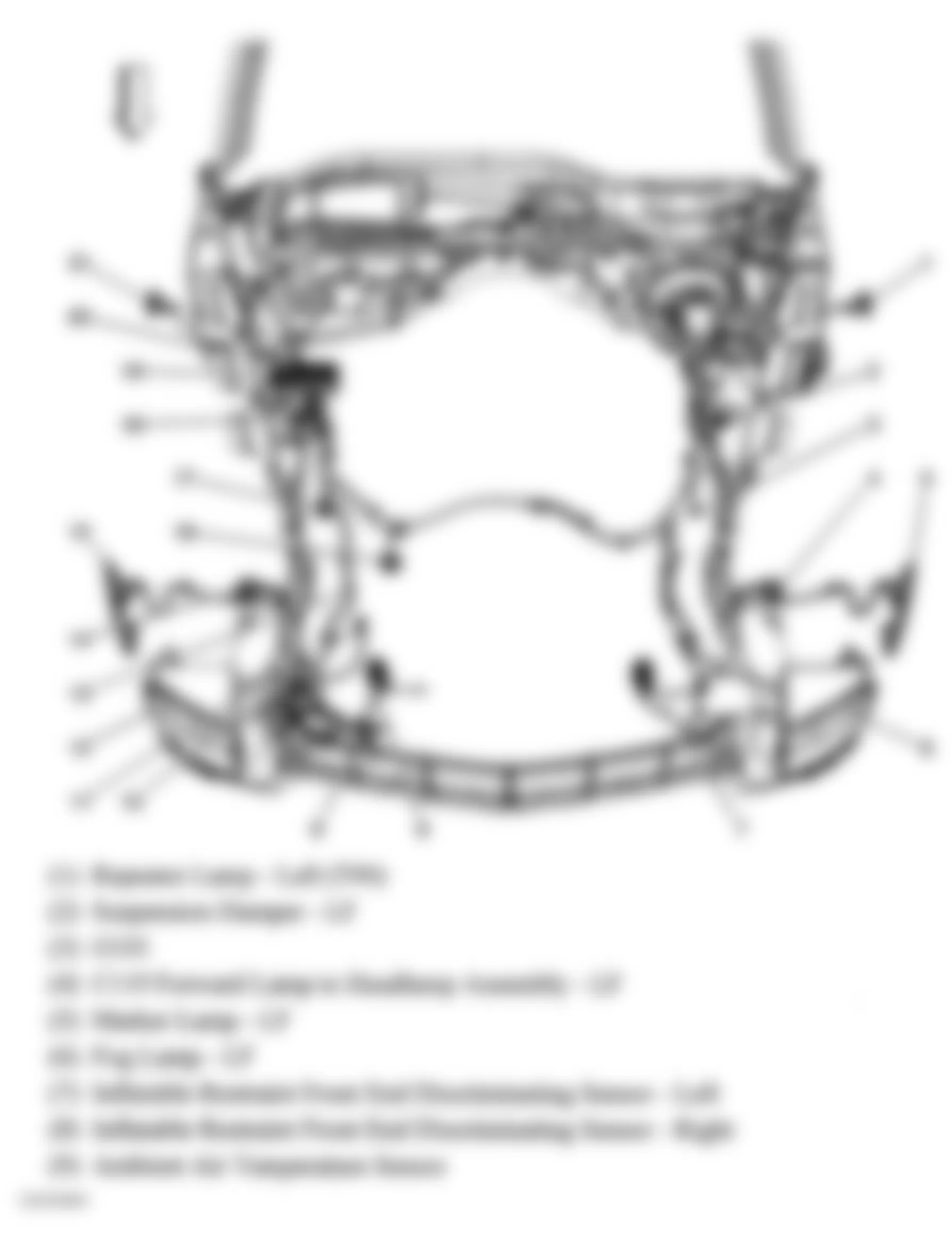 Chevrolet Corvette 2005 - Component Locations -  Engine Compartment (1 Of 2)