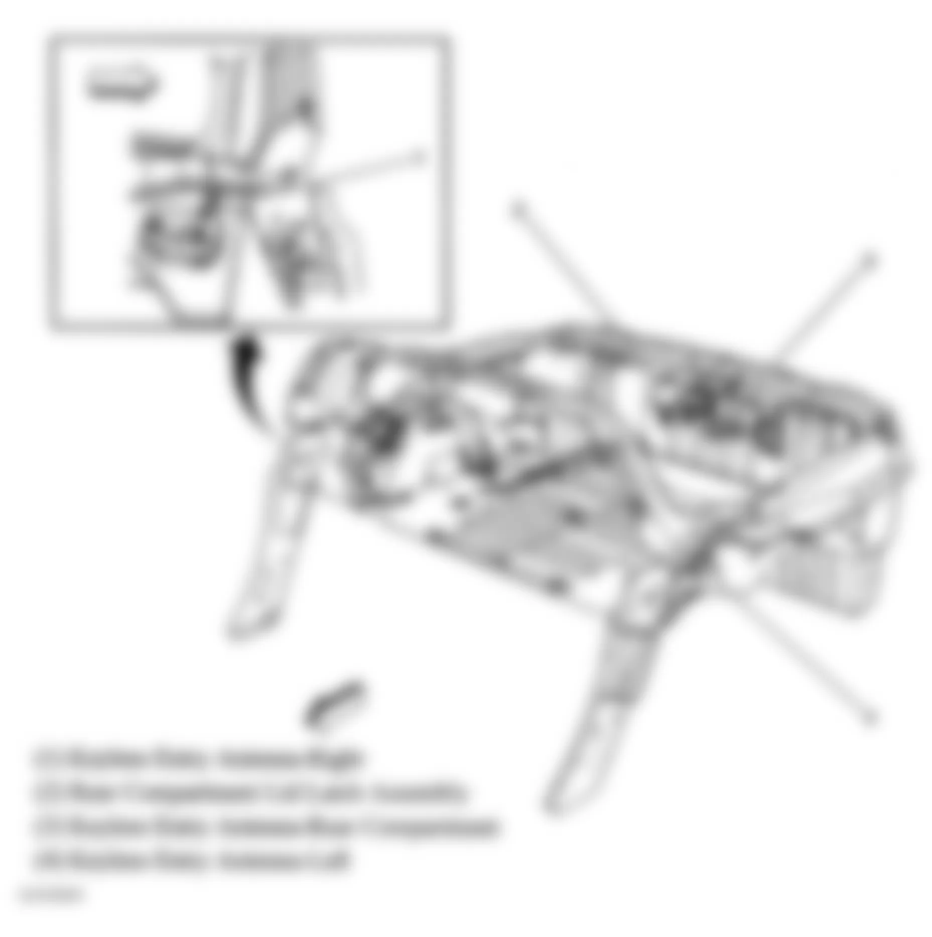 Chevrolet Corvette 2005 - Component Locations -  Rear Compartment