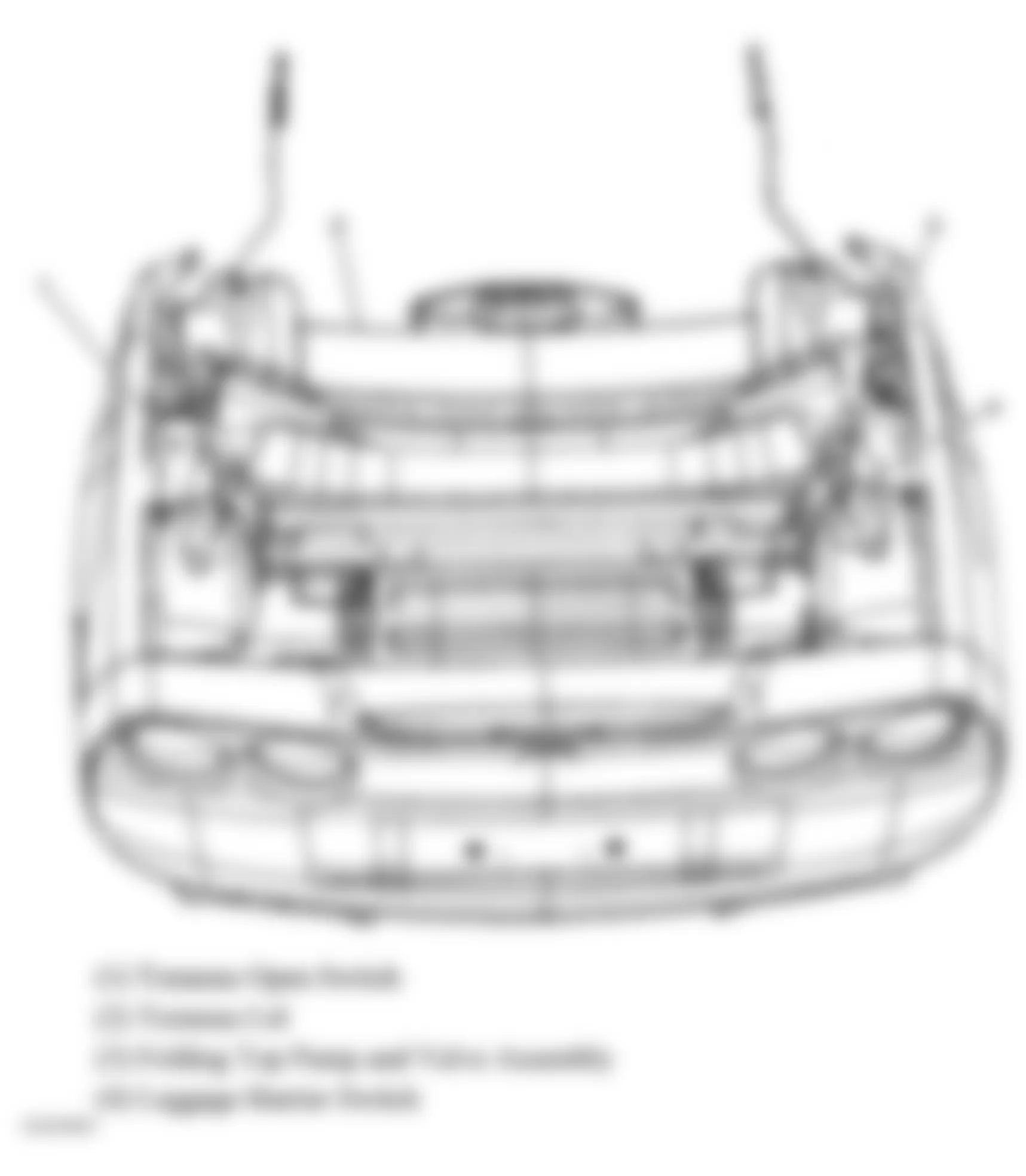 Chevrolet Corvette 2005 - Component Locations -  Front Of Vehicle