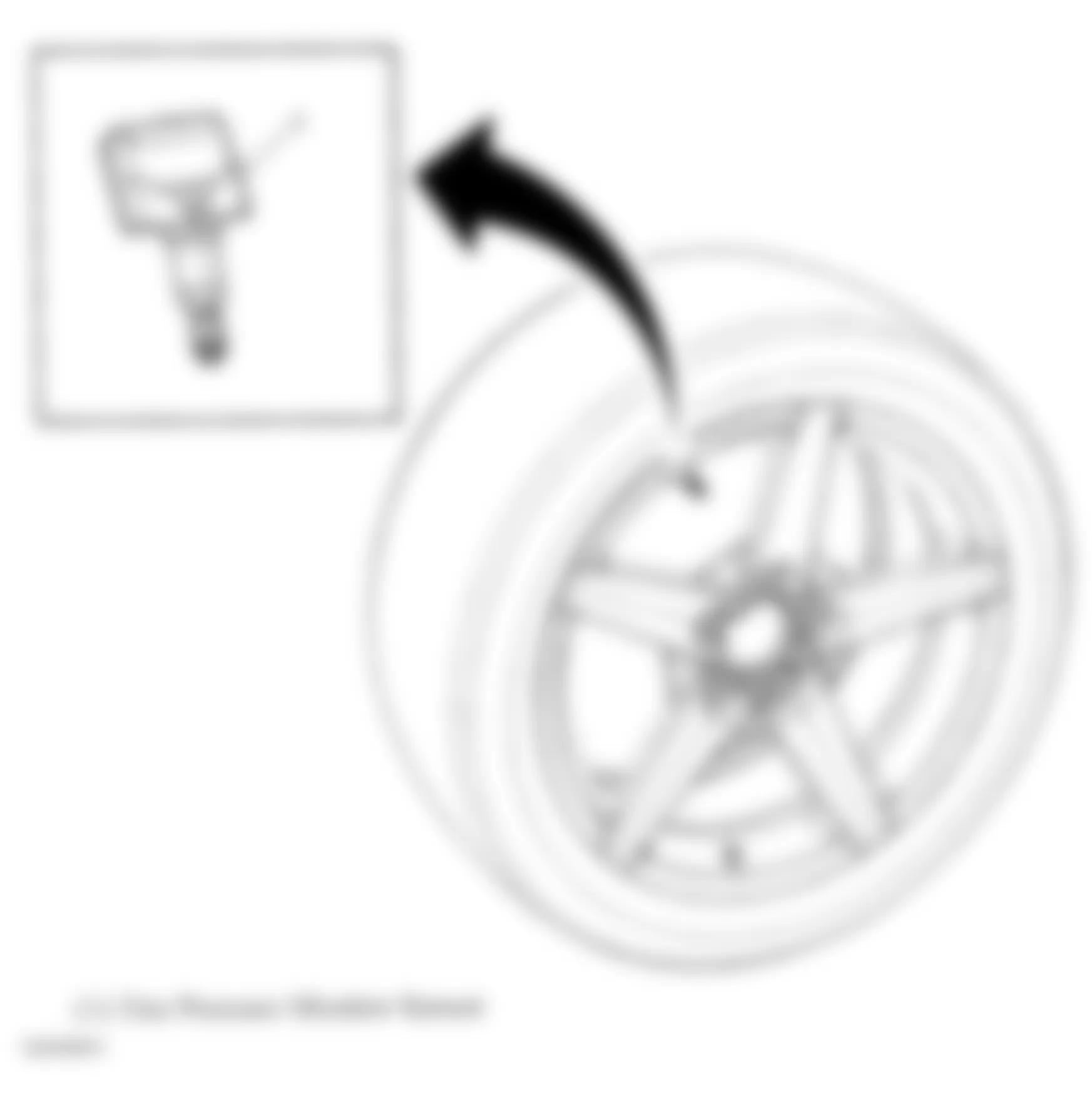 Chevrolet Corvette 2005 - Component Locations -  Wheel