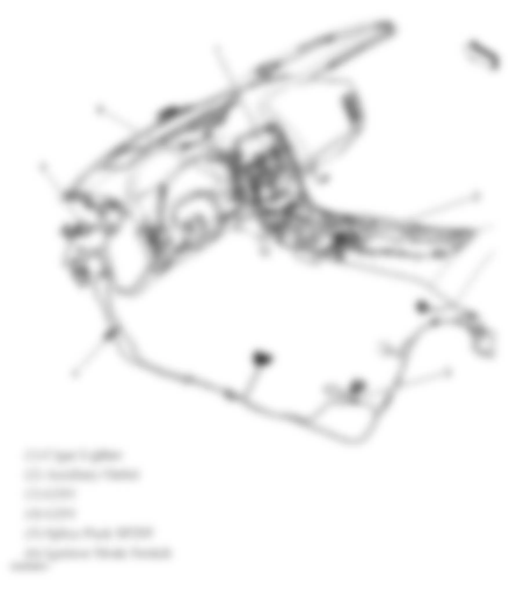 Chevrolet Corvette 2005 - Component Locations -  Passenger Compartment