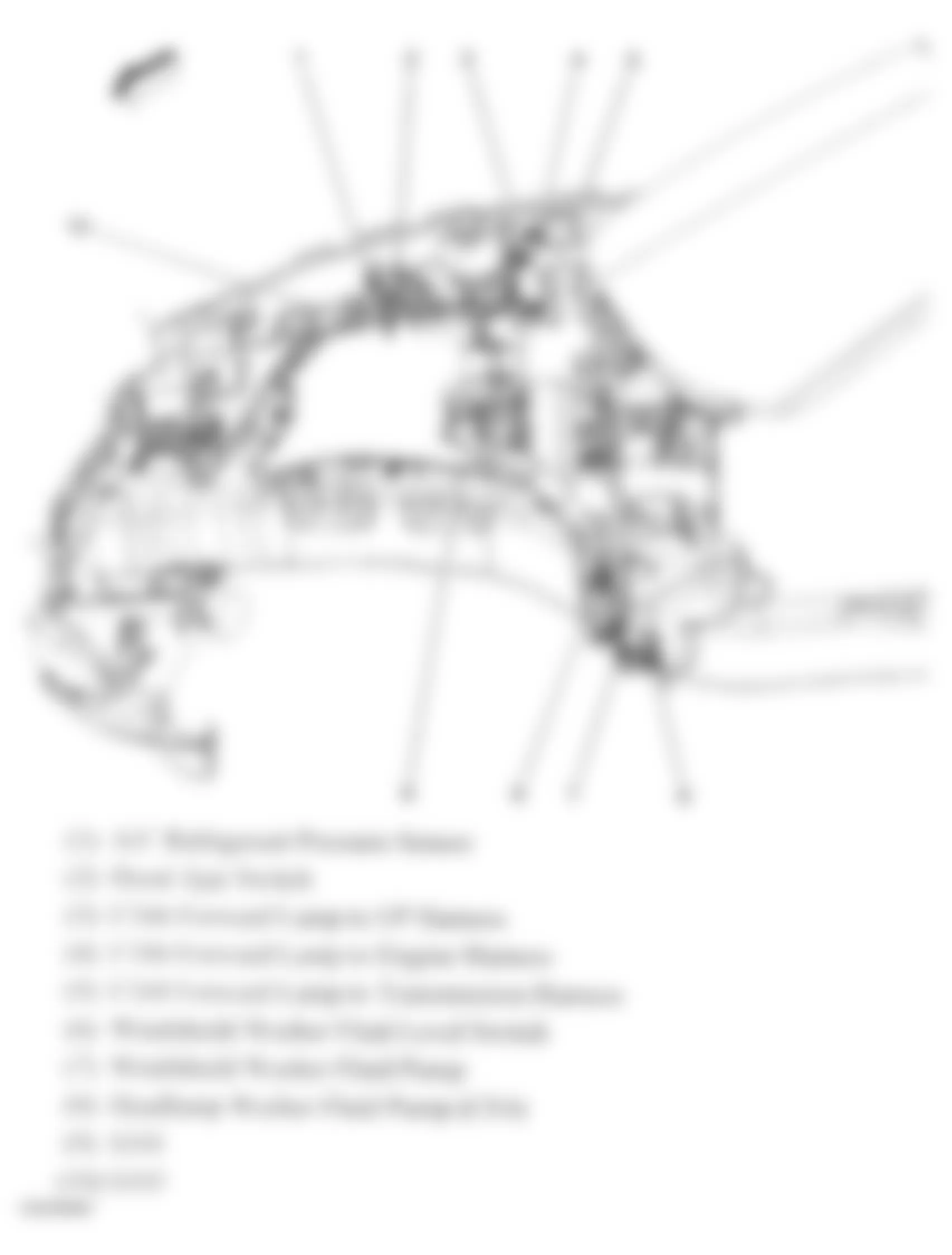 Chevrolet Corvette 2005 - Component Locations -  Engine Compartment