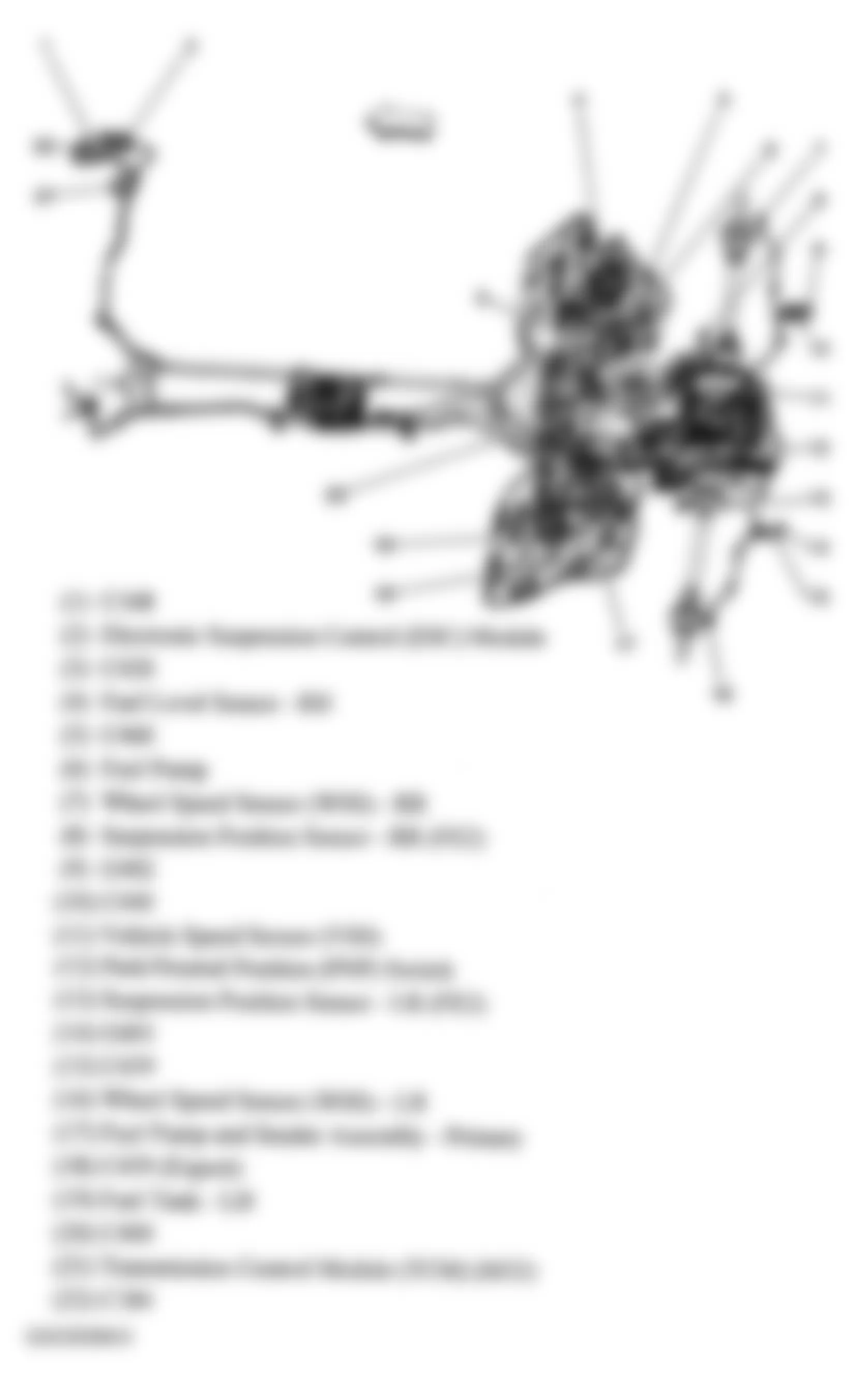 Chevrolet Corvette 2005 - Component Locations -  Under Vehicle - Automatic Transmission