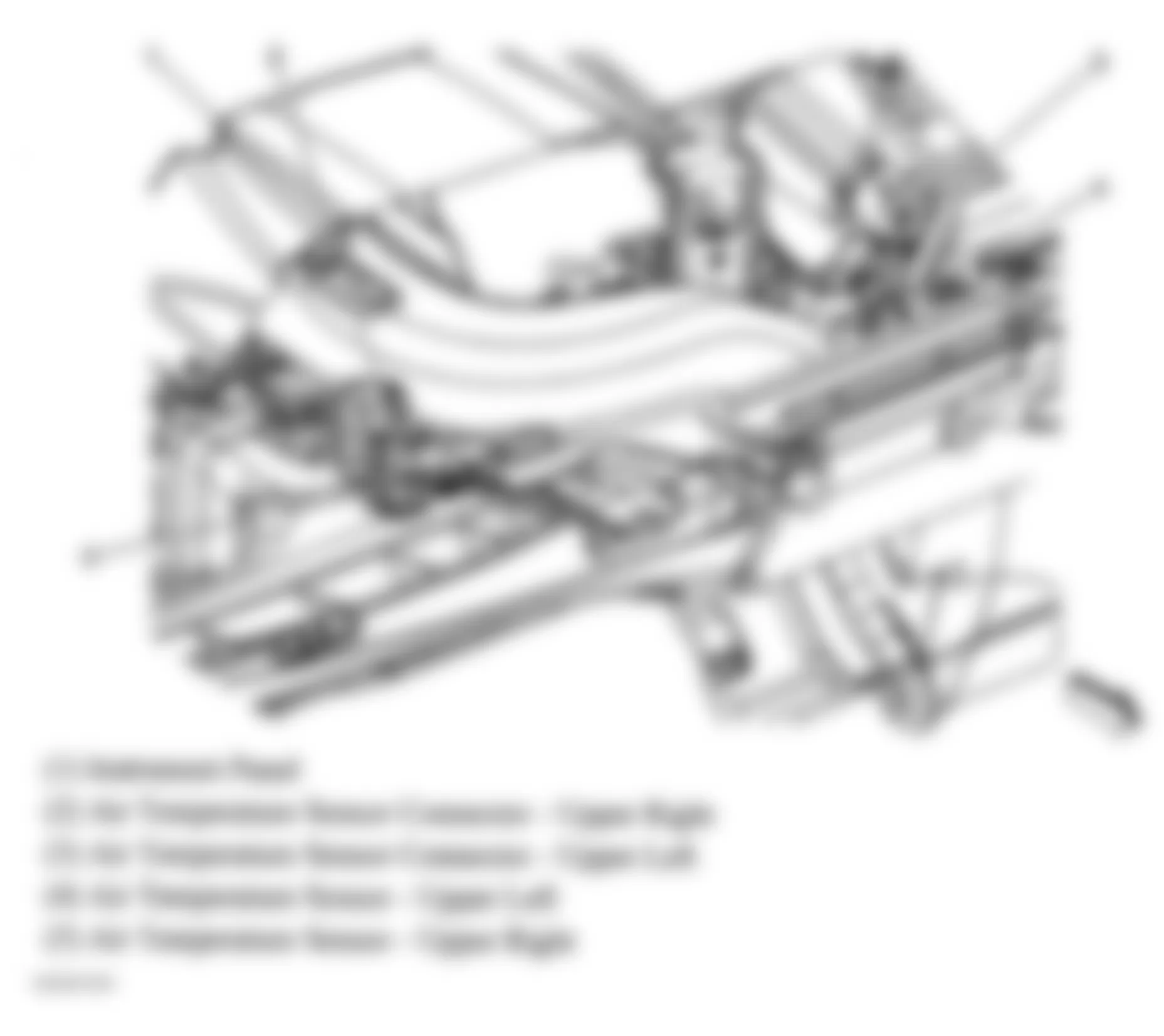 Chevrolet Avalanche 1500 2006 - Component Locations -  Air Temperature Sensors