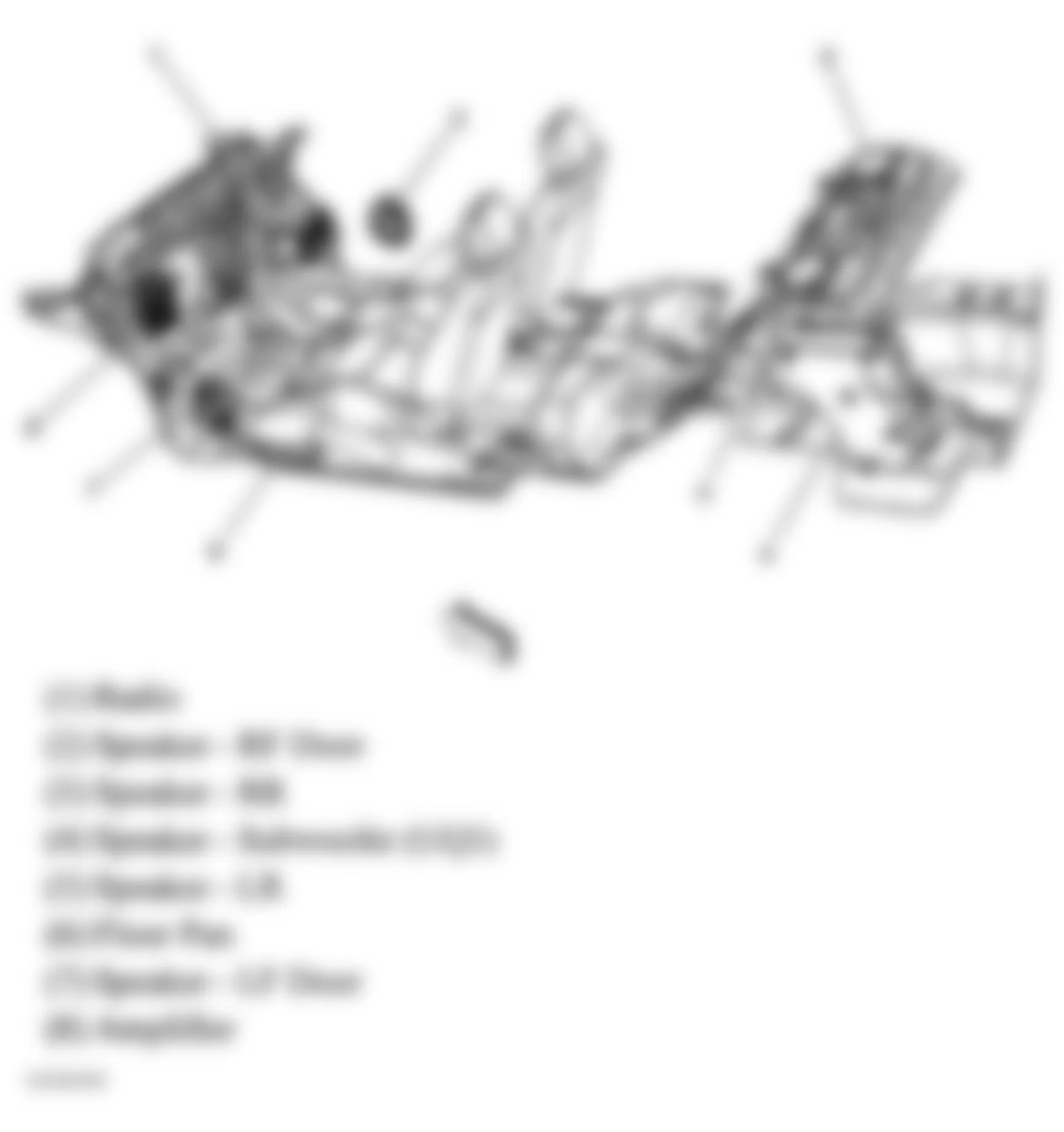 Chevrolet Cobalt LS 2006 - Component Locations -  Interior Overview