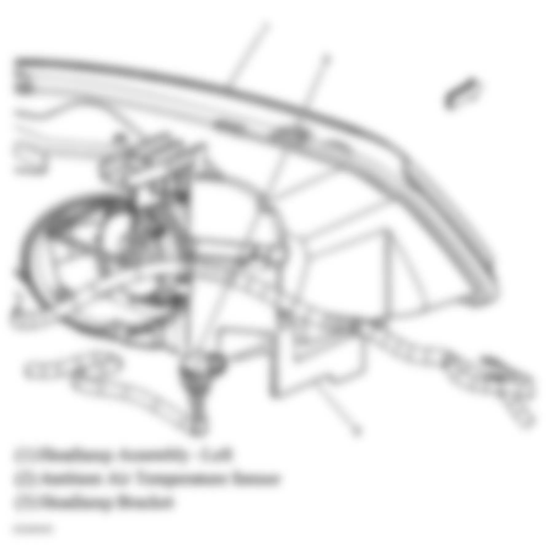 Chevrolet Cobalt LS 2006 - Component Locations -  Ambient Air Temperature Sensor