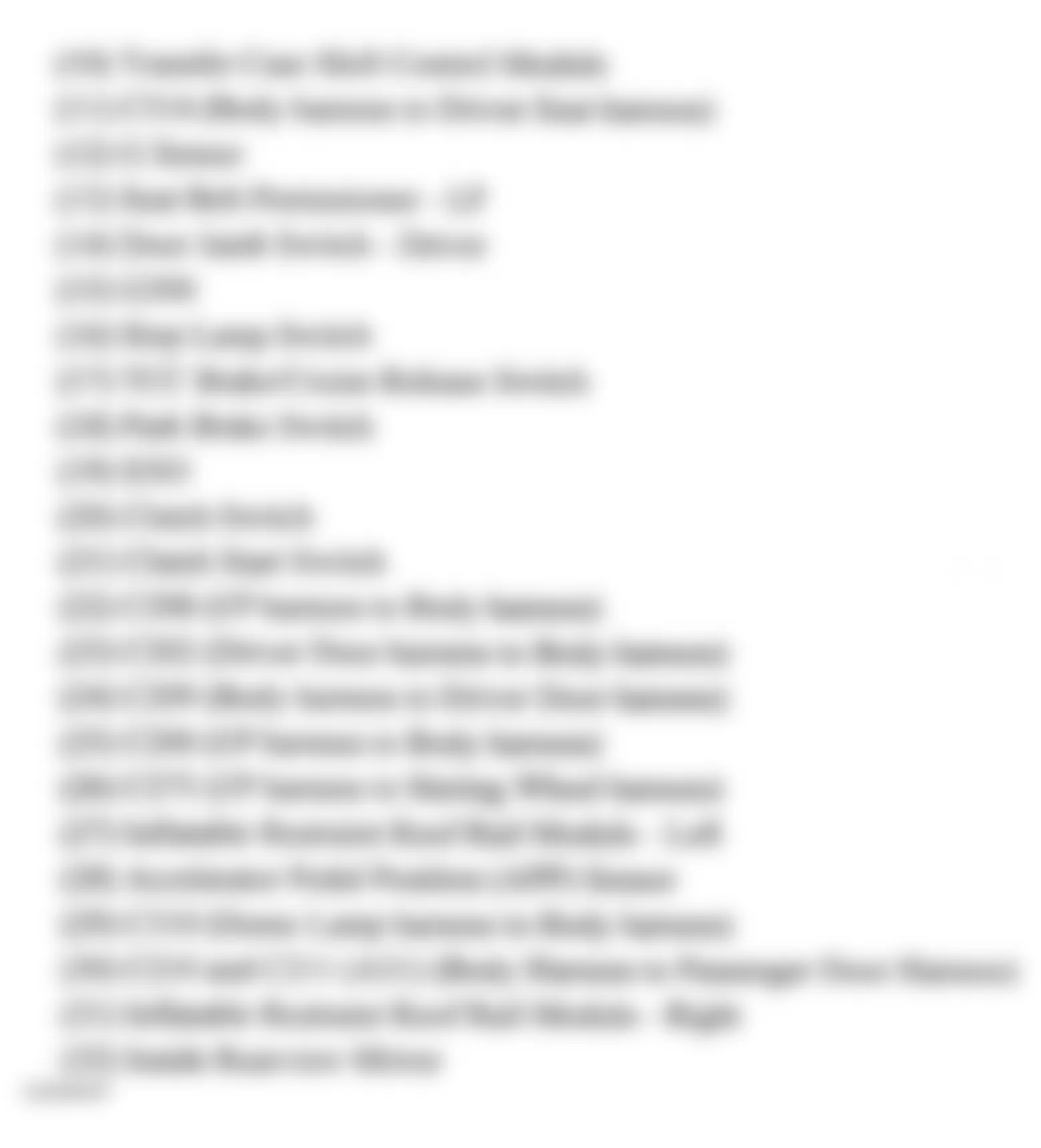 Chevrolet Colorado 2006 - Component Locations -  Passenger Compartment (Regular Cab) (2 Of 2)