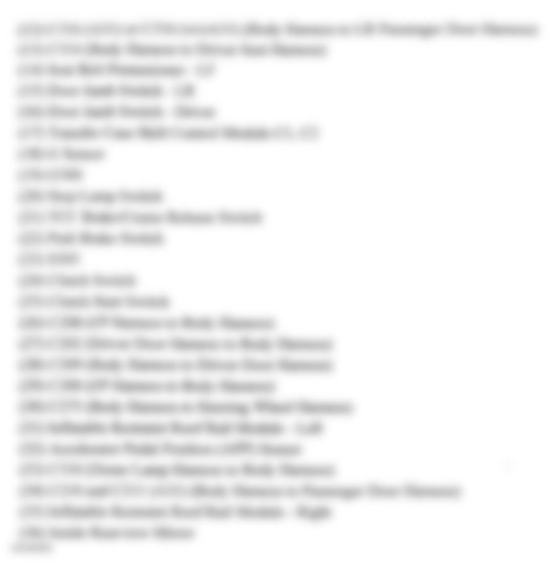 Chevrolet Colorado 2006 - Component Locations -  Passenger Compartment (Crew Cab) (2 Of 2)