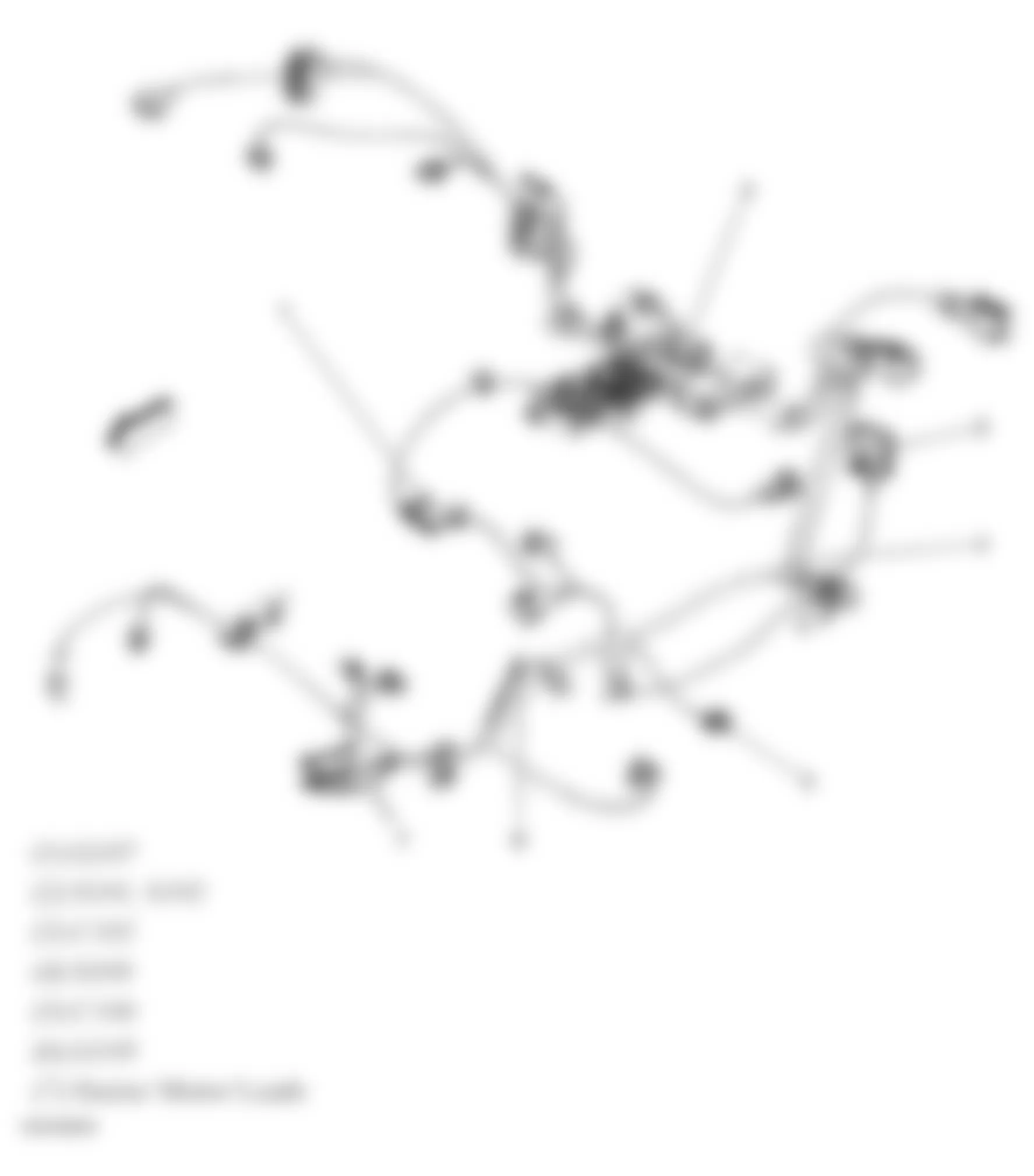 Chevrolet Equinox LT 2006 - Component Locations -  Engine Harness